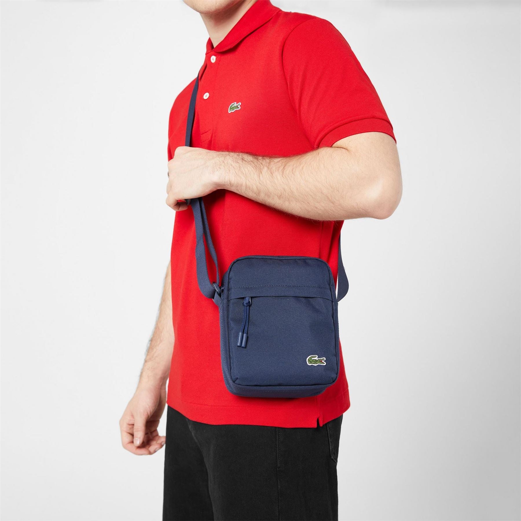 Lacoste Canvasas Vertical Camera Bag