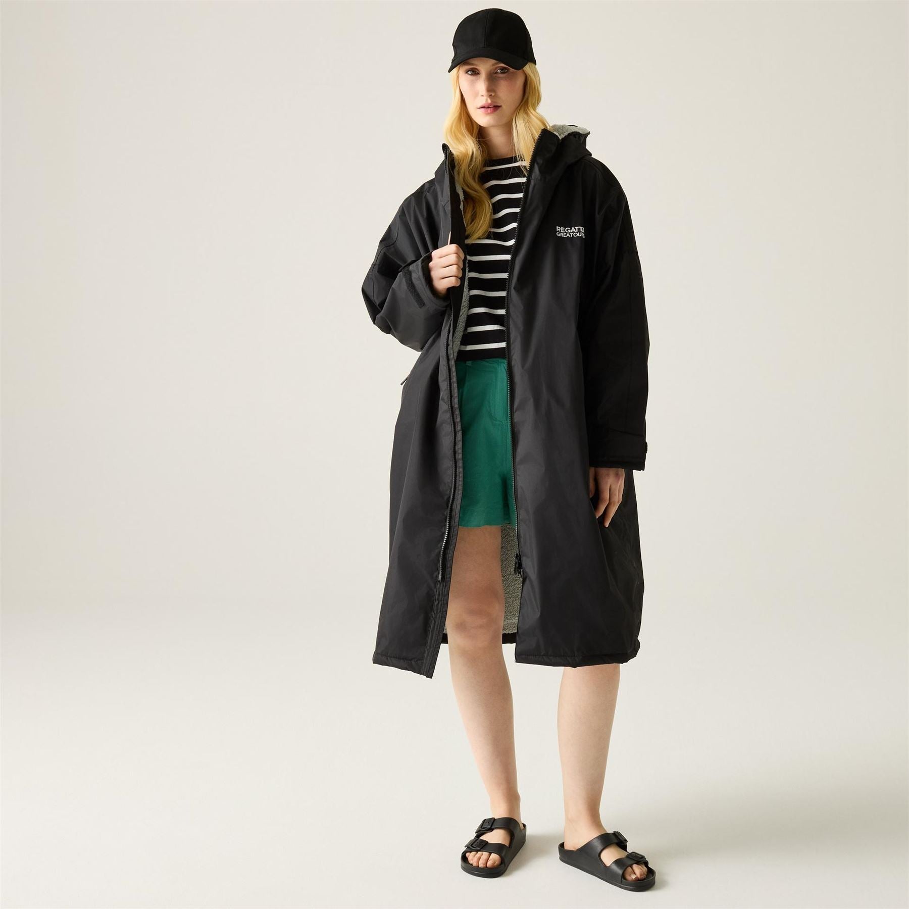 Regatta Adults Waterproof Windproof Borg Fleece Oversized Fit Insulated Robe