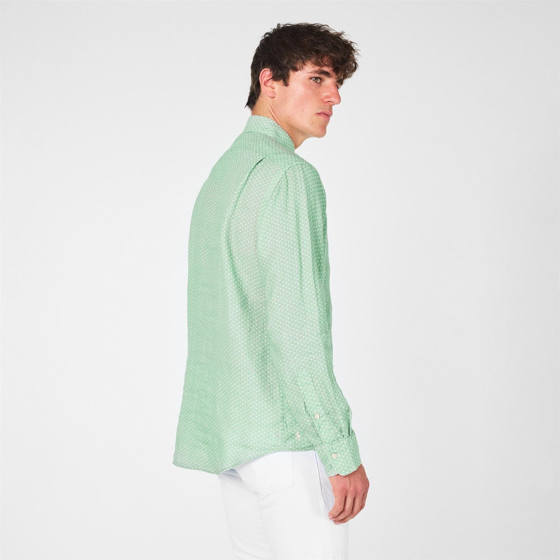 Polo Ralph Lauren Regular Fit Cuff Sleeve Point Collar Shirt