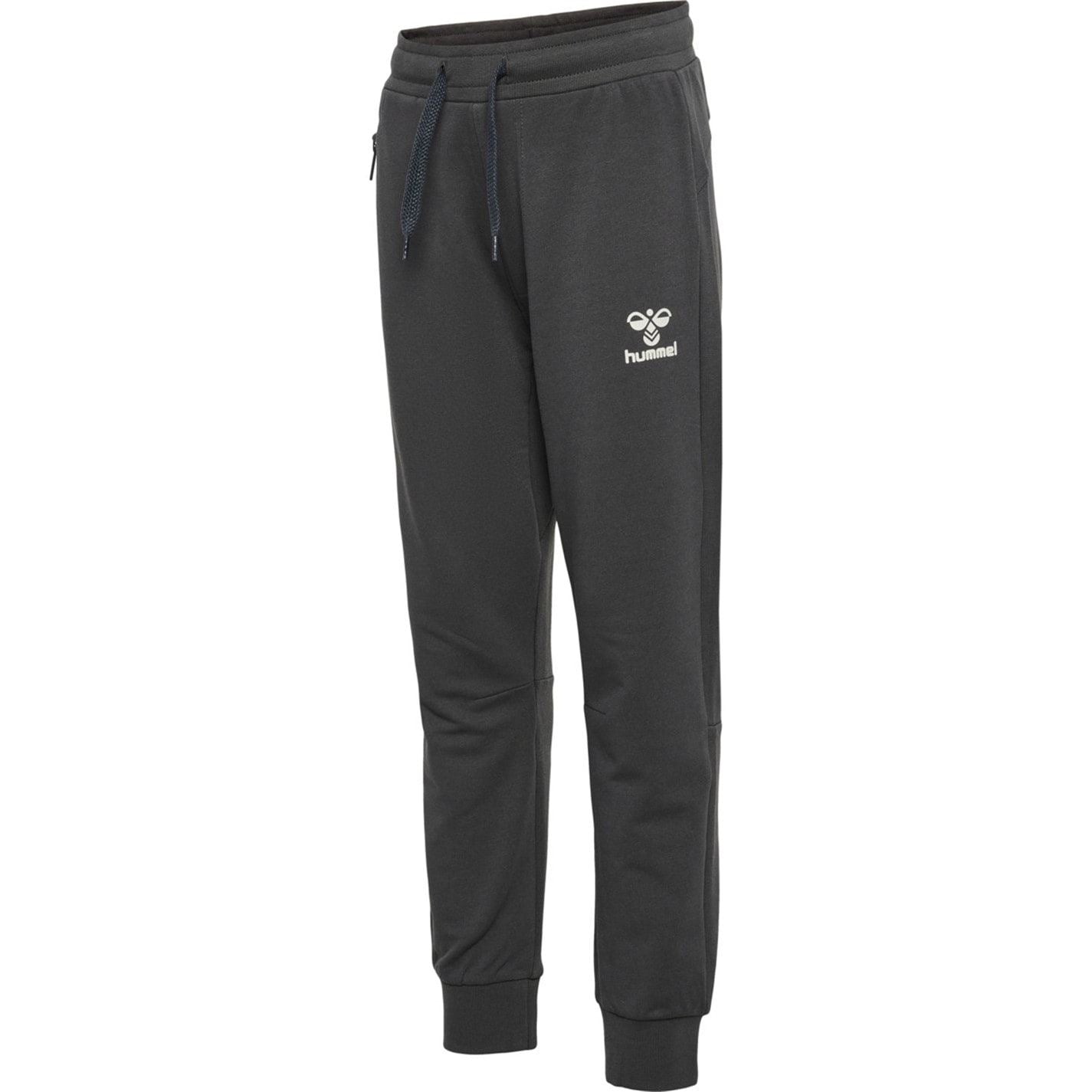 Hummel Solid Patterned Joggers with Ribbed Cuff