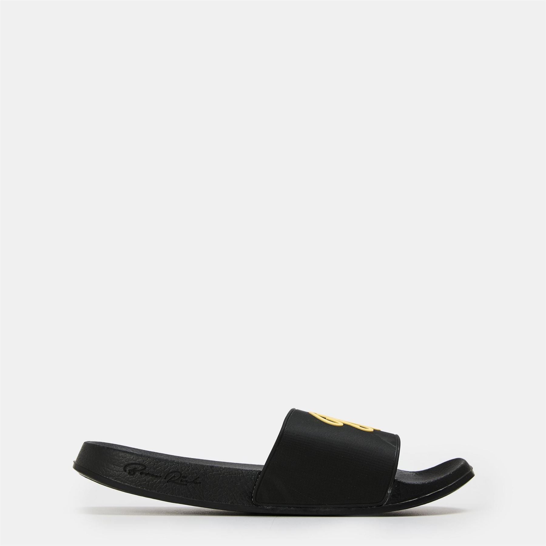 Born Rich Barreca Logo Print Open Toe Slides