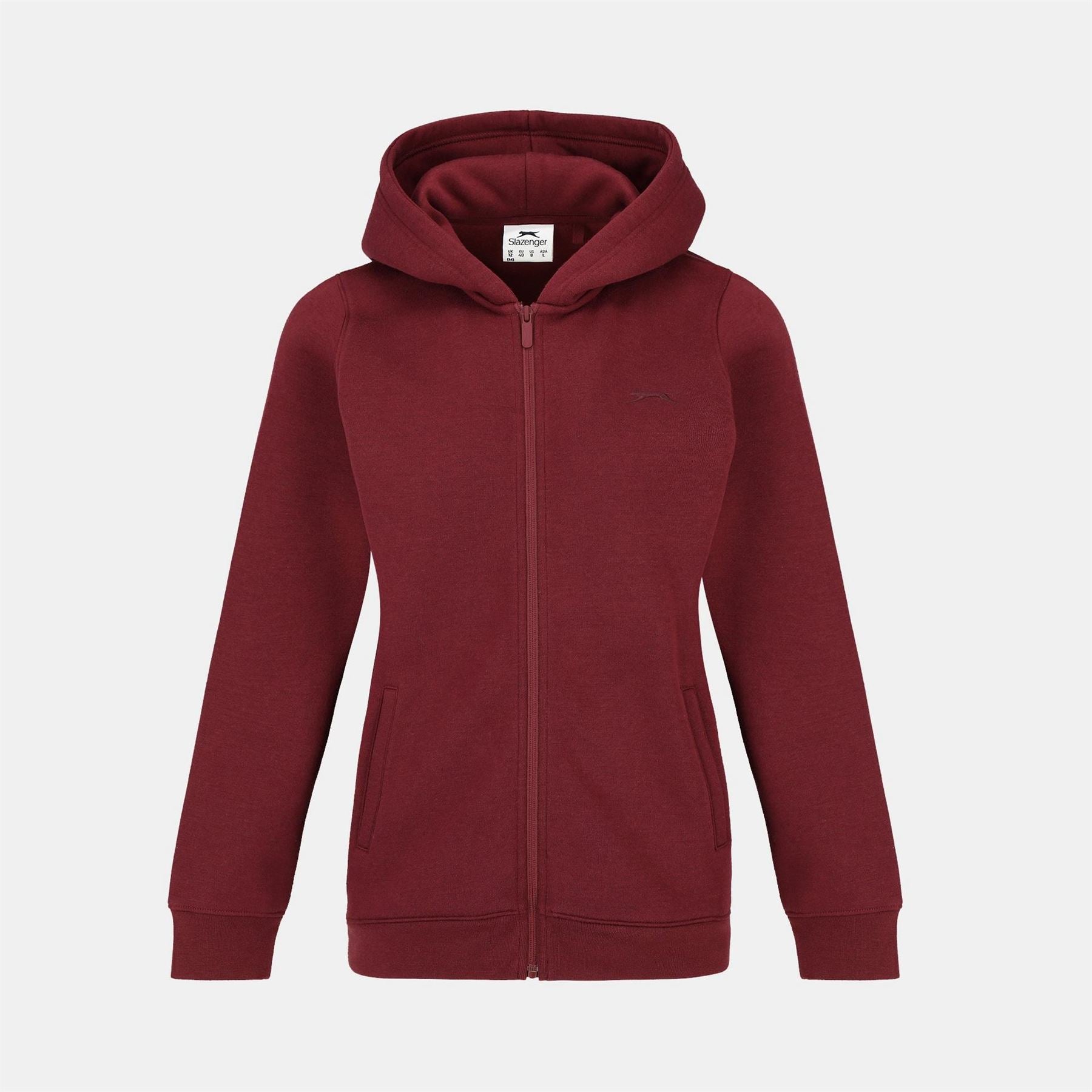 Slazenger Womens Fitted Full Zip Hoodie