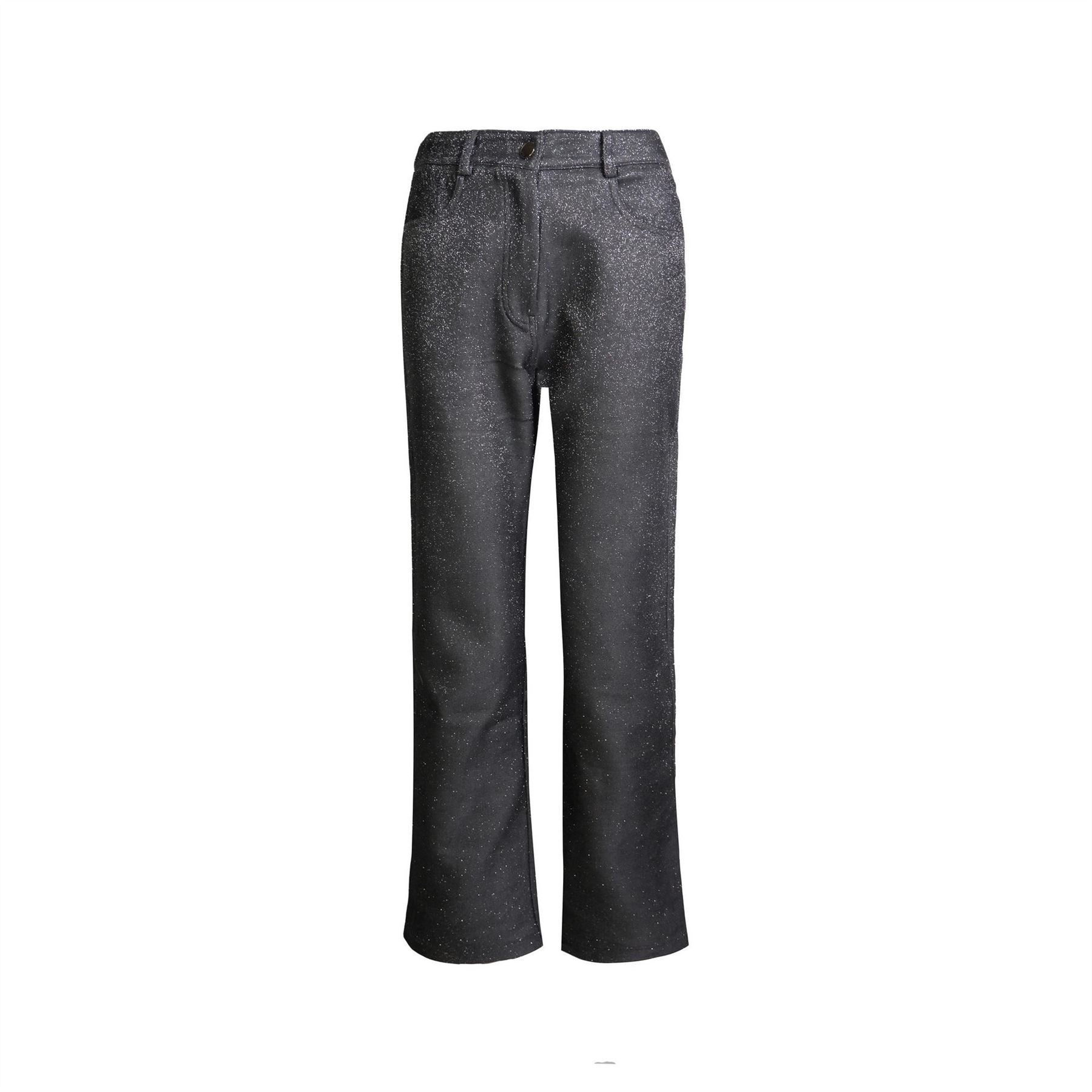 AmyLynn Lupe Iridescent Patterned Straight Trousers