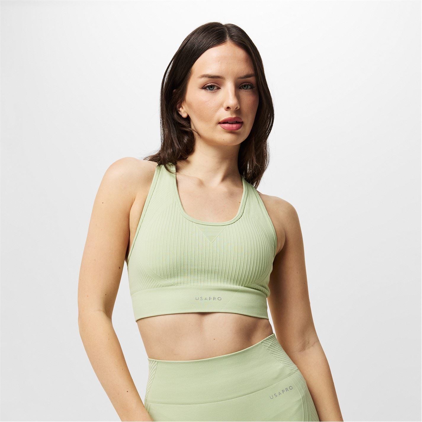 USA Pro Core Seamless Crop Sports Bra
