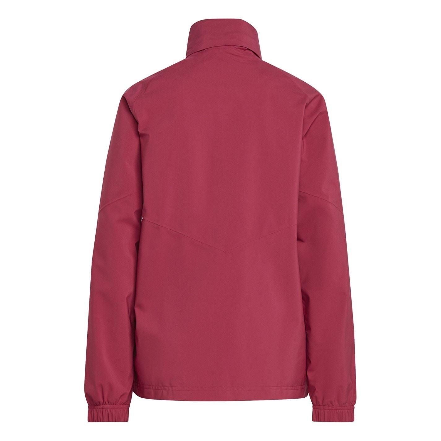 adidas Three Stripes Full Zipper Rain Coat with Side Stripes