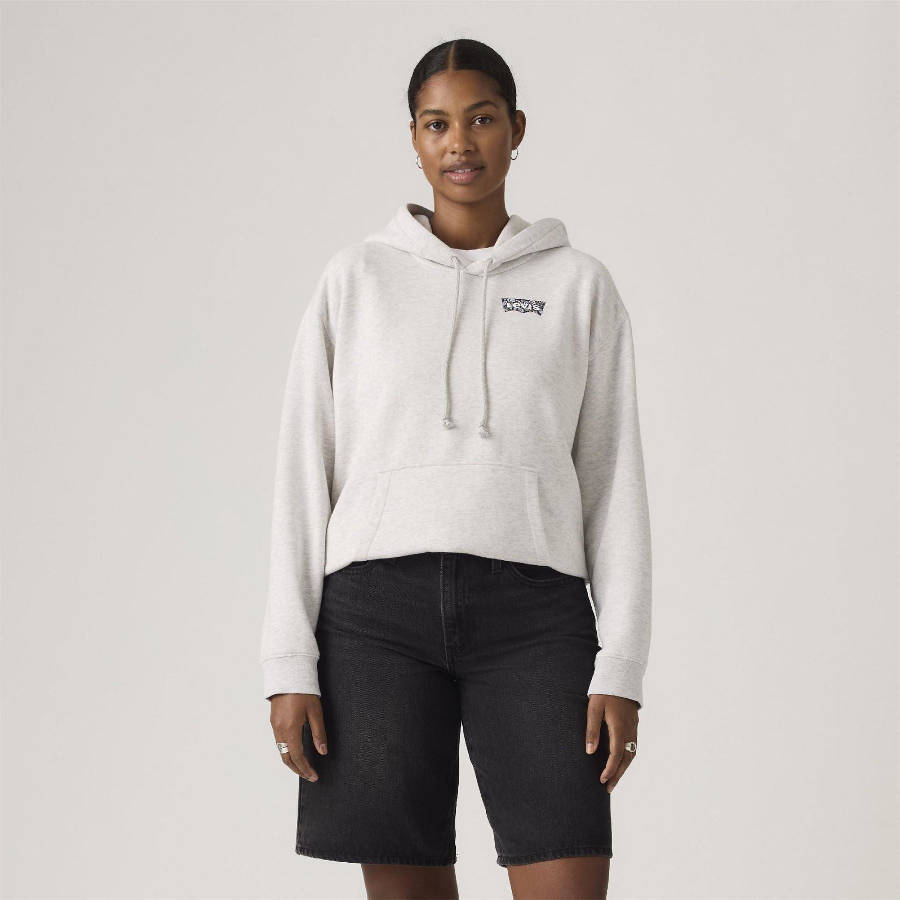 Levis Hooded Neck Long Sleeve Relaxed Fit Sweatshirt