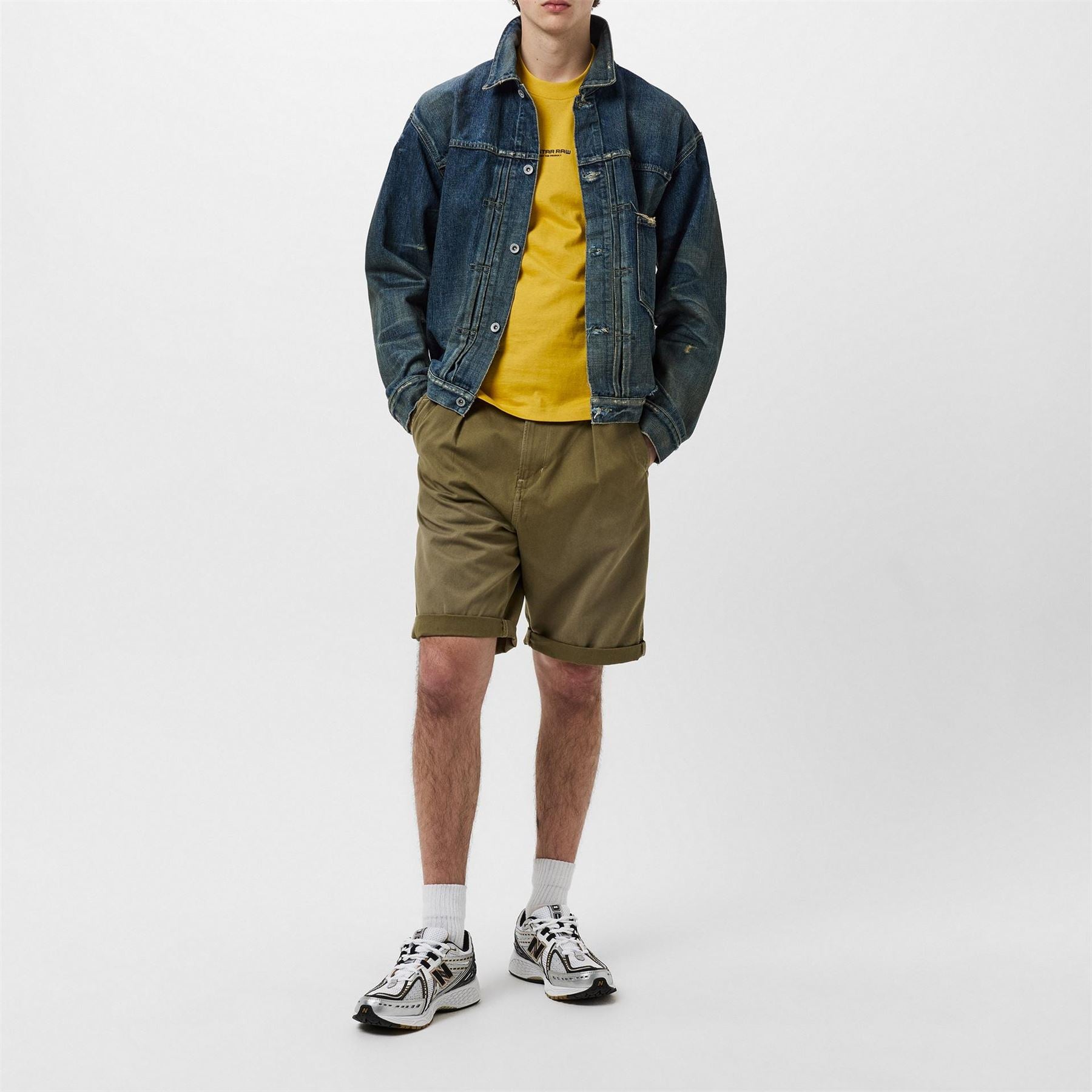 G Star Pleated Shorts