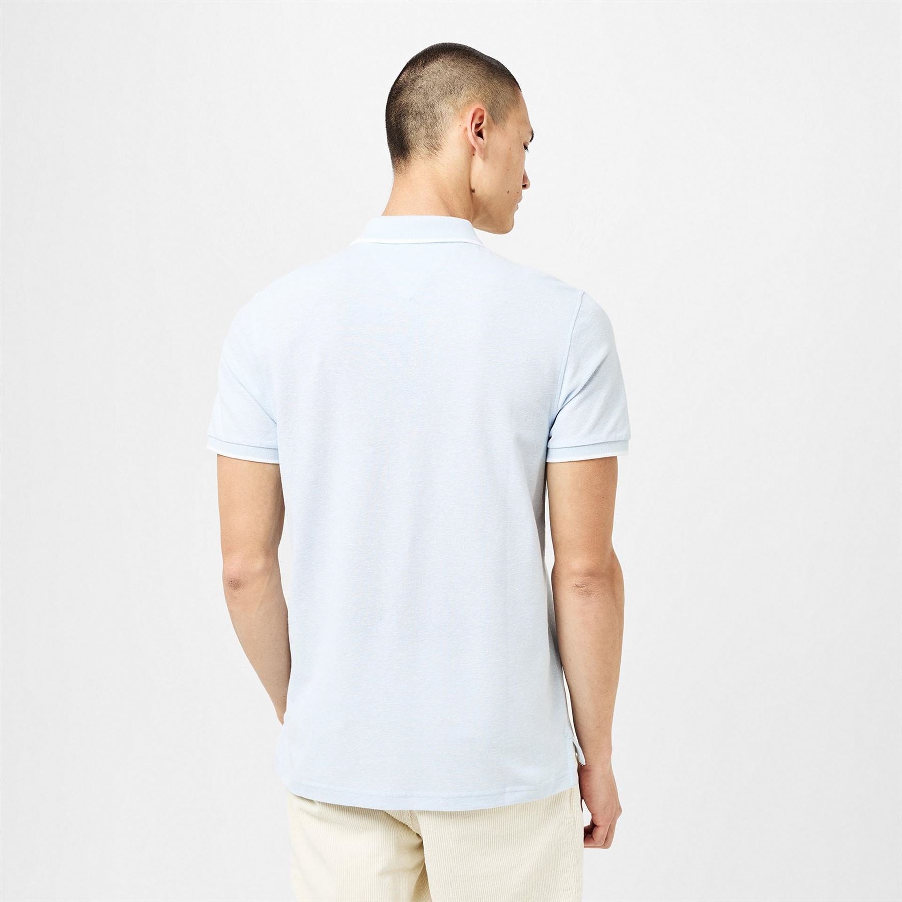 Tommy Hilfiger Linen Pique Regular Fit Short Sleeve Polo Shirt