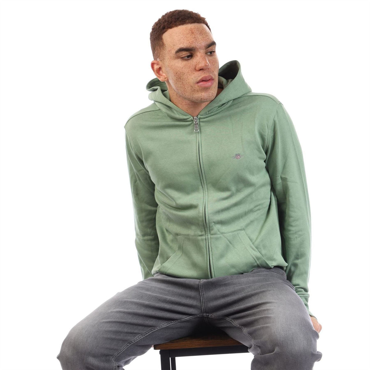 Gant Logo Zip Hoodie