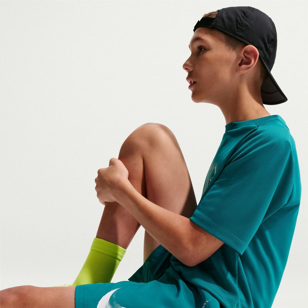 Nike Logo Print Bermuda Shorts with Elasticated Waistband