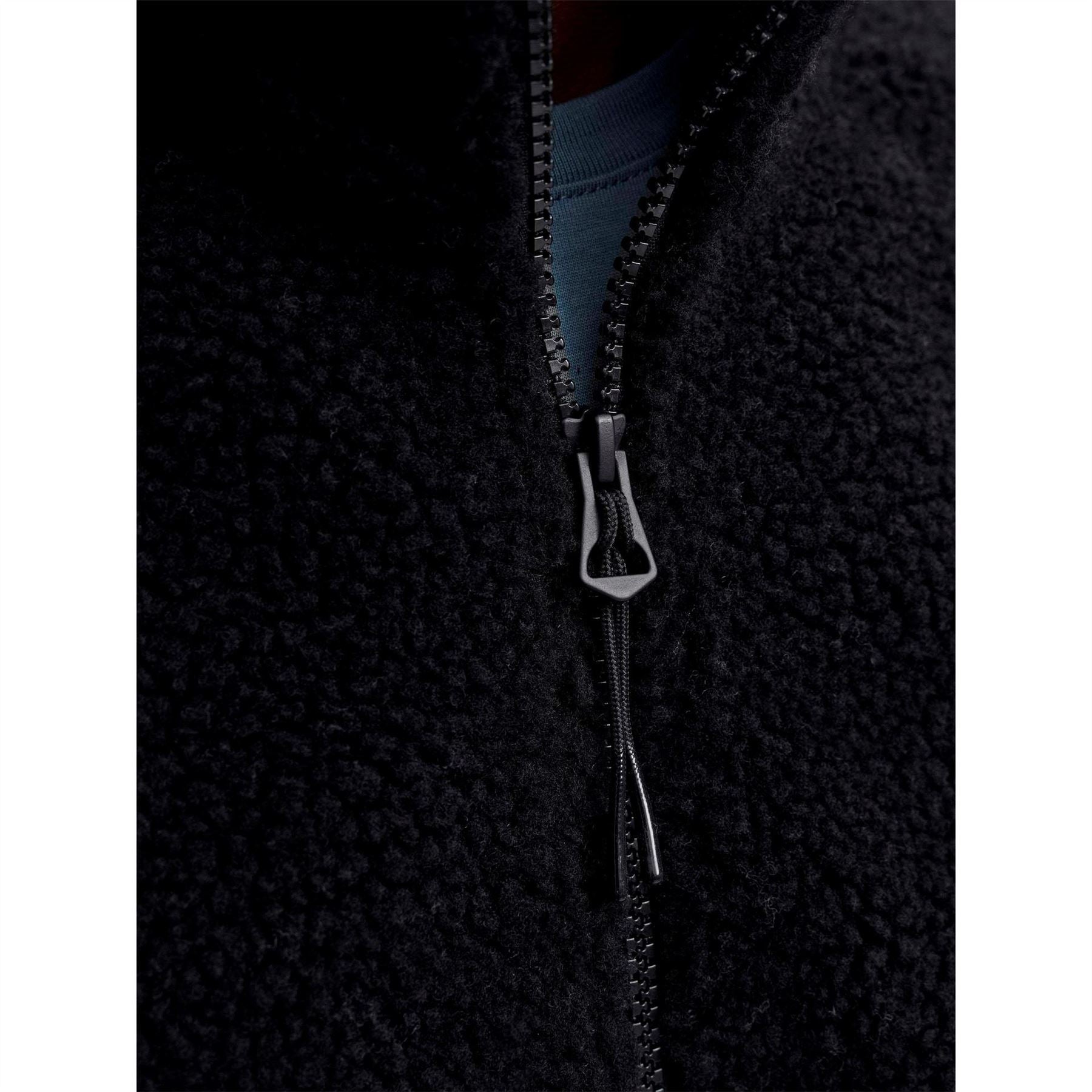 Jack and Jones Mens Bear Mountain Teddy Fleece Half Zip Top