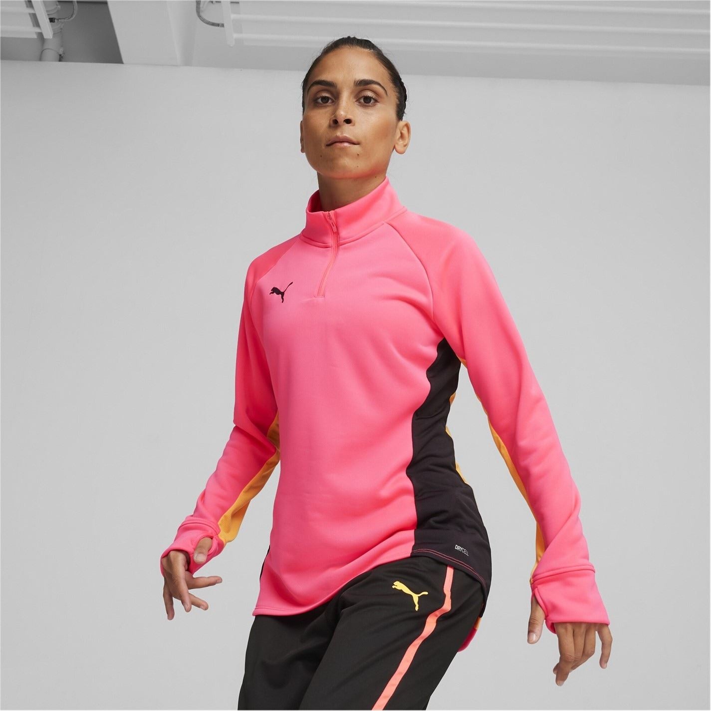Puma Athletic Zip Neck Regular Fit Top