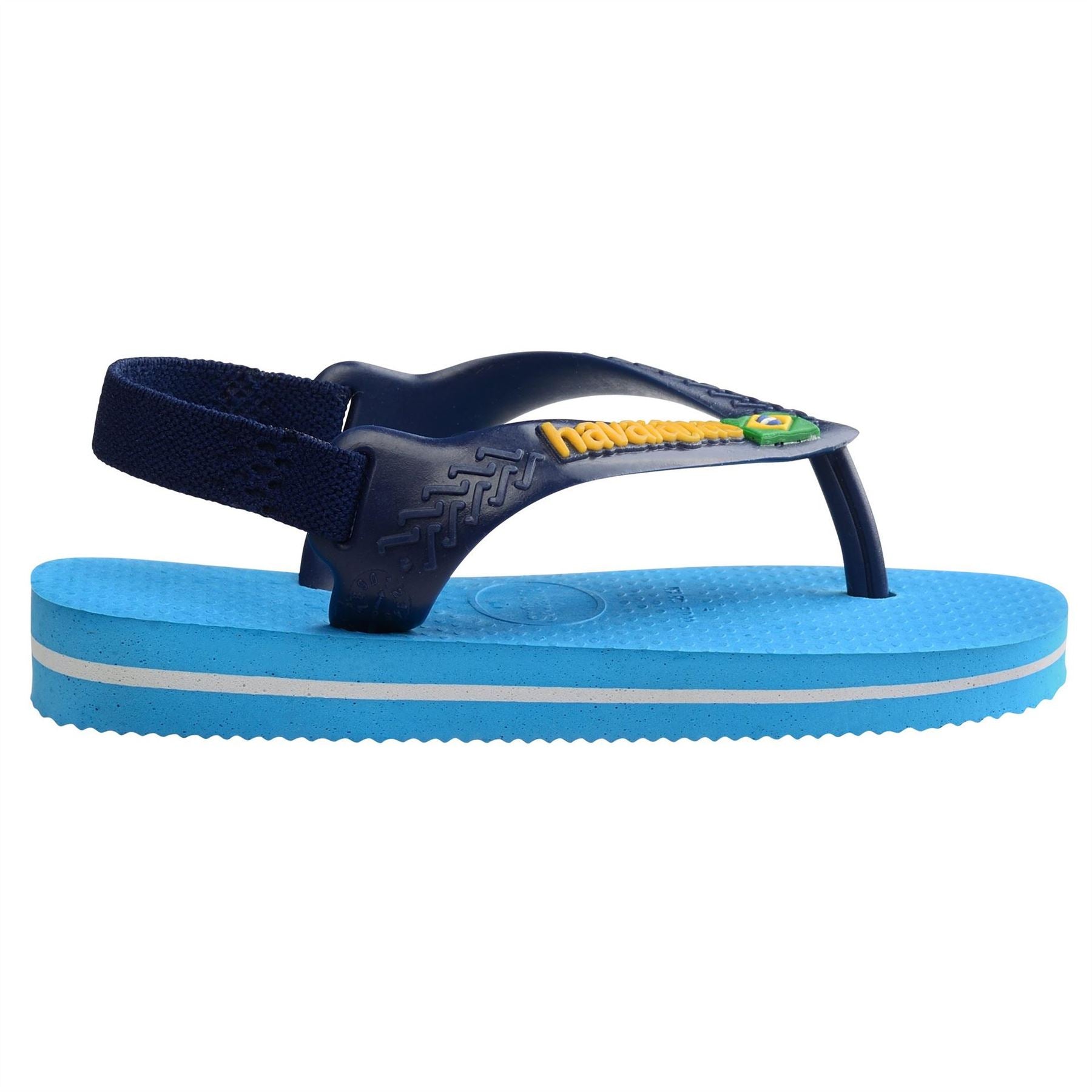 Havaianas Hav. Baby Brasil Logo Ii Turquoise  Flip Flops Unisex Kids