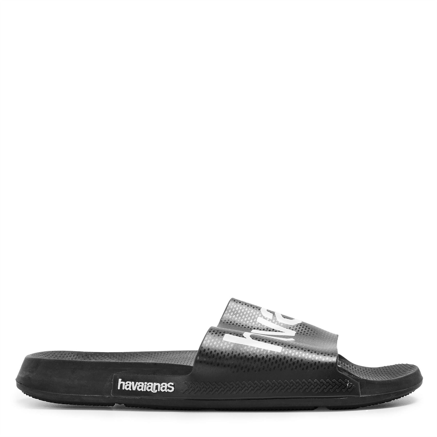 Havaianas Womens Hav. Slide Classic Logomania Black Flip Flops
