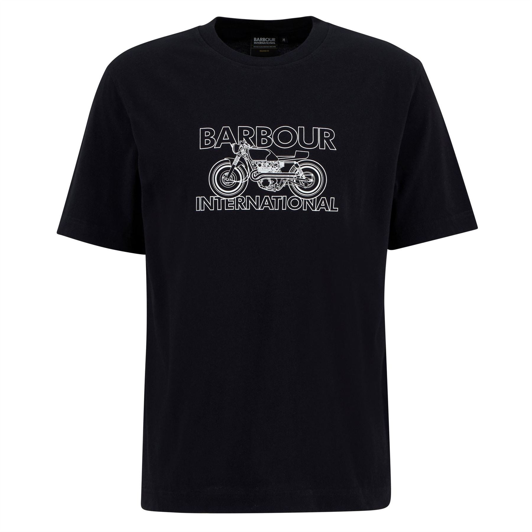 Barbour International Cowl Motorbike Graphic T-Shirt