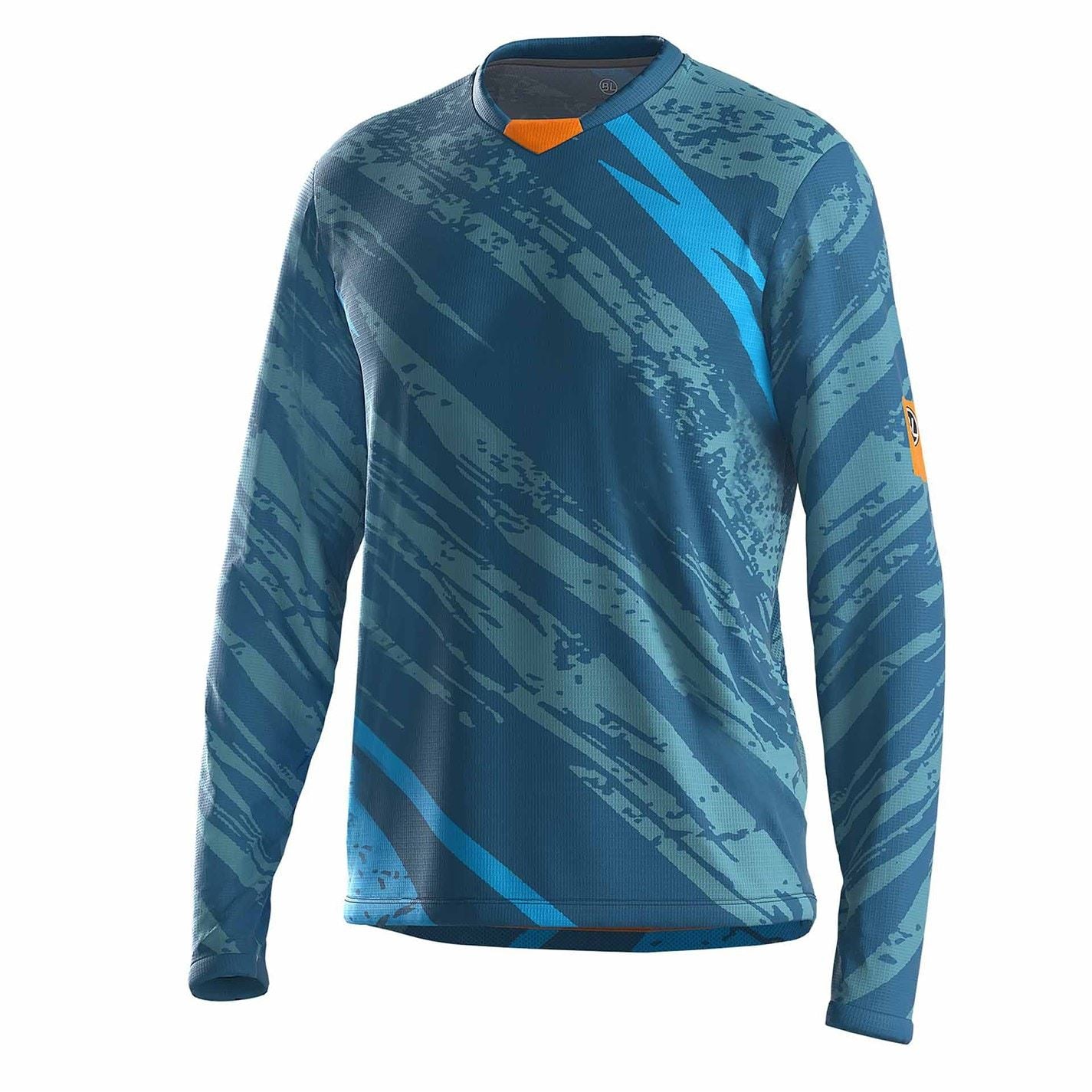 Bicycle Line Ponente UPF 30+ V Neck Long Sleeve Cycling Jersey