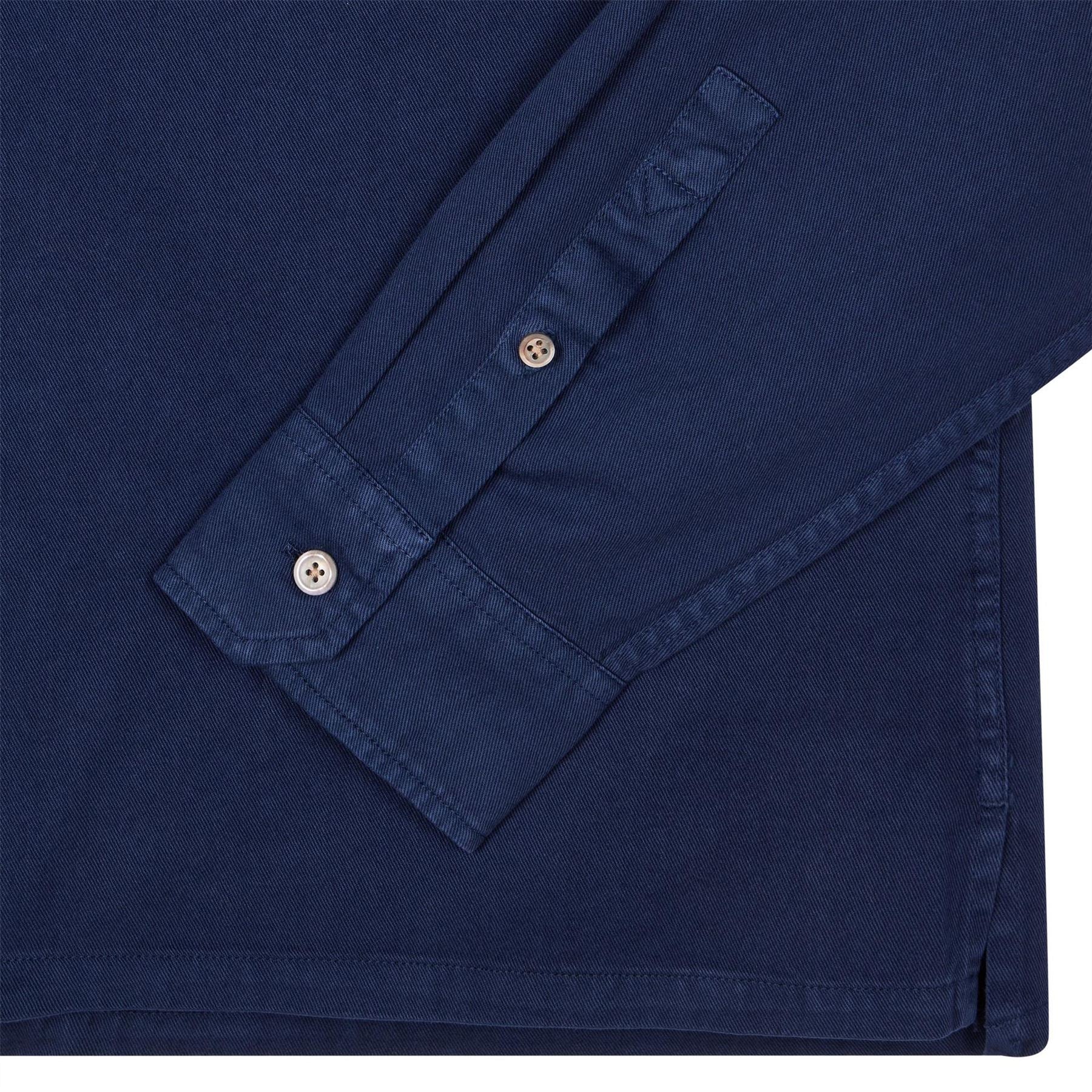 PS Paul Smith Solid Patterned Overshirt with Chest Pocket