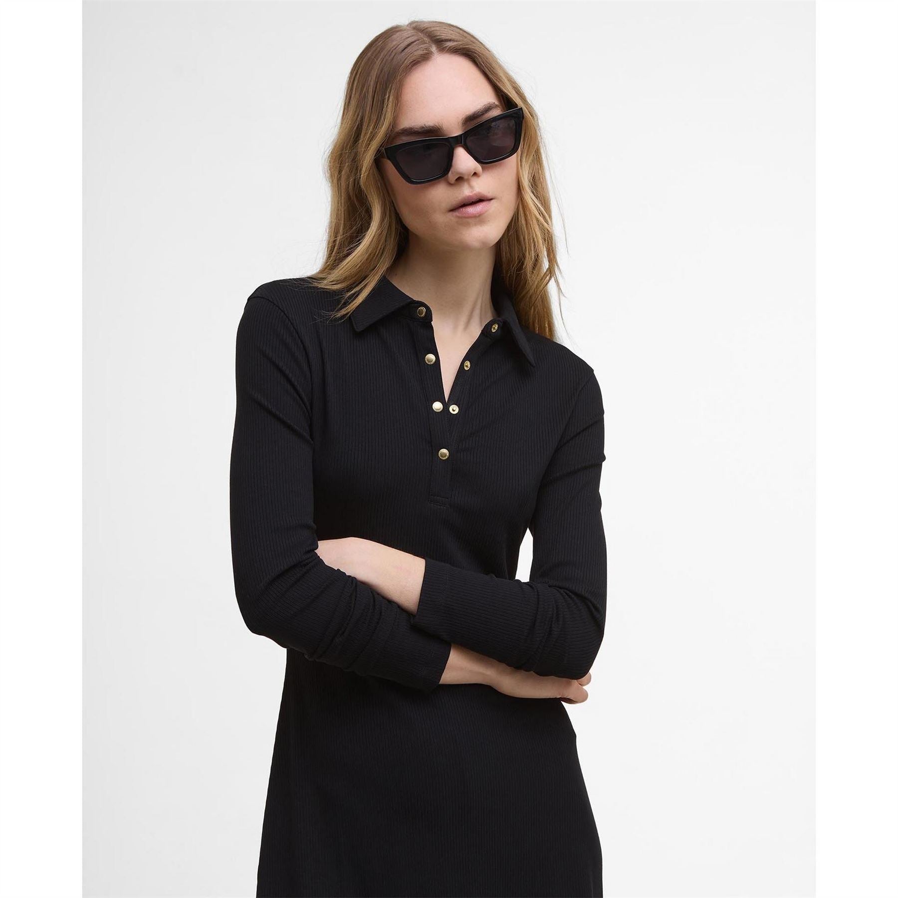 Barbour International Ribbed Mini Dress