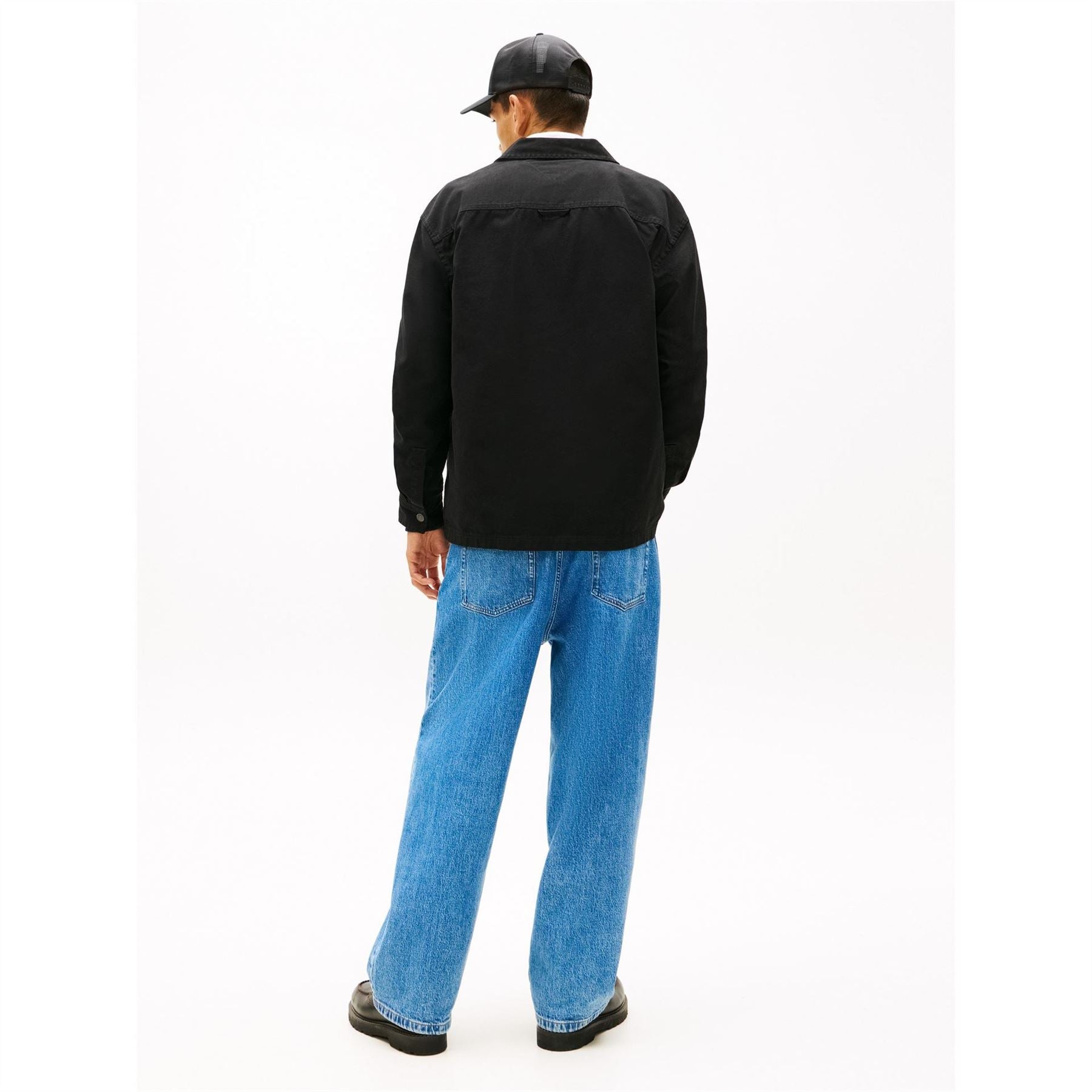 Tommy Jeans Essential Solid Patterned Front Pocket Overshirt