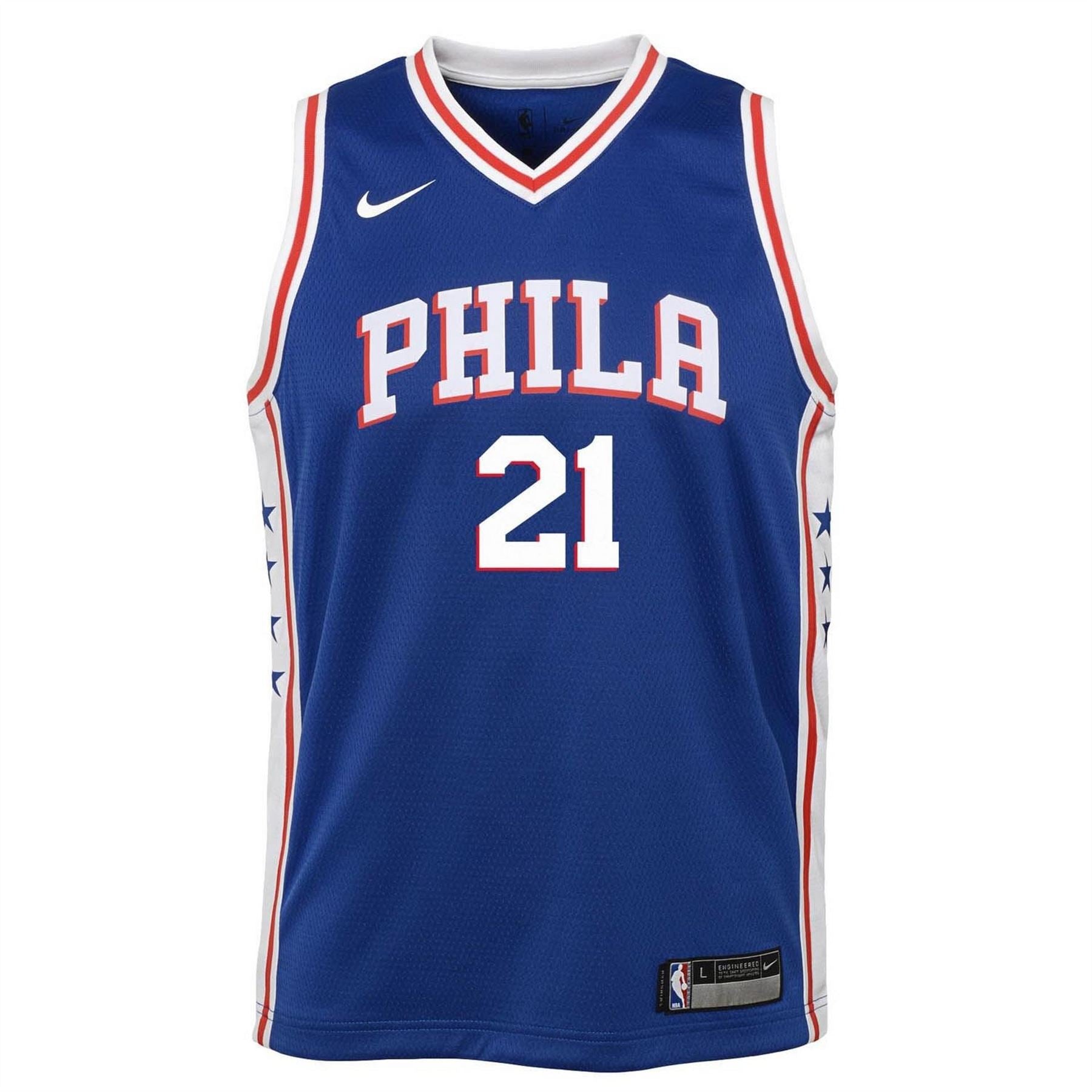 Nike 76ers Joel Embiid #21 Jersey