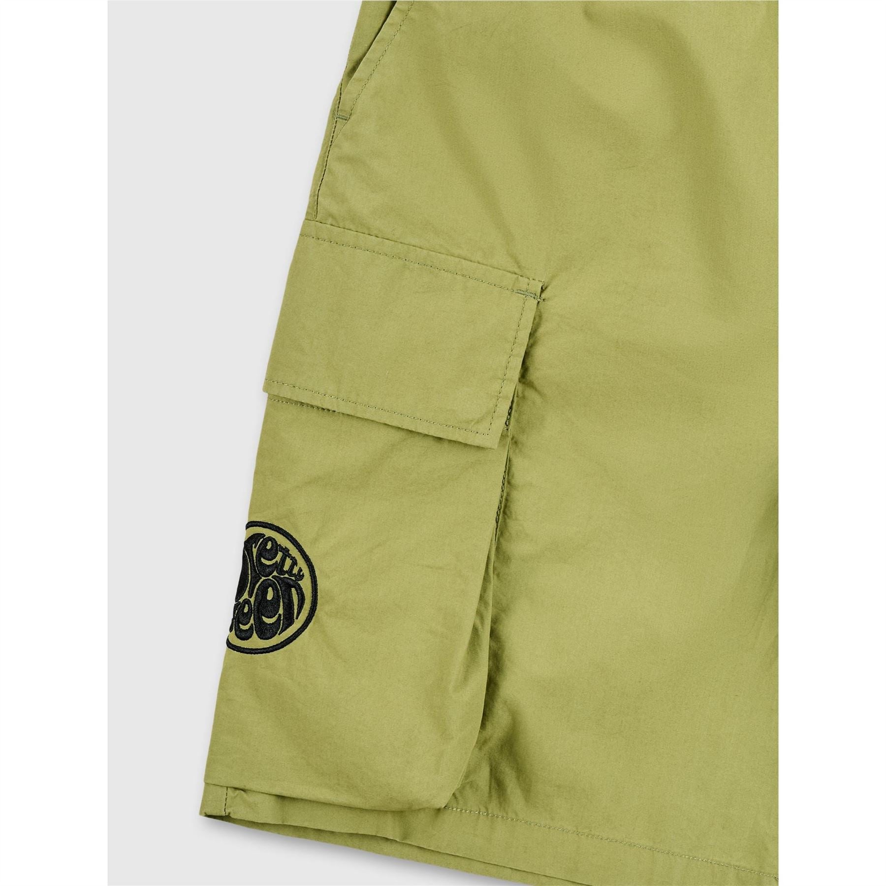 Pretty Green Stamford Cargo Solid Patterned Shorts