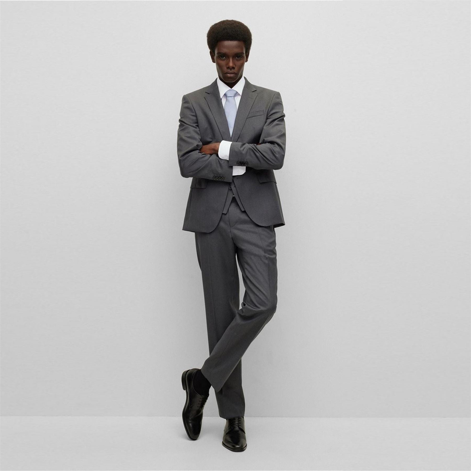 Boss Regular Fit Collared Neck Long Sleeve Oxford Shirt