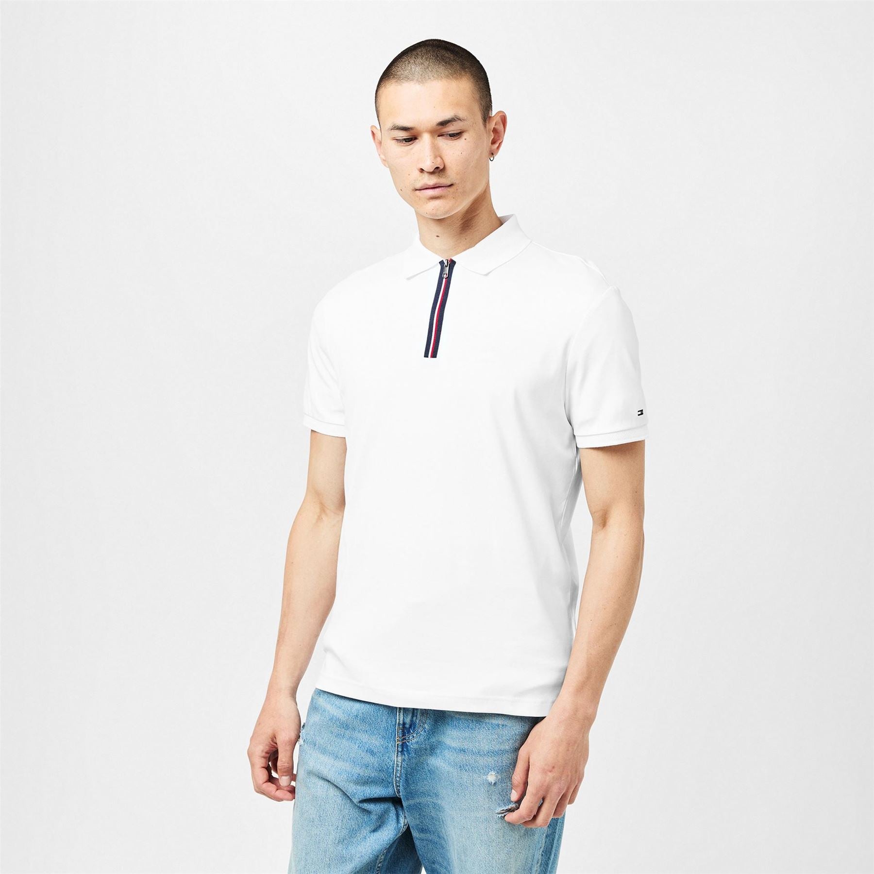Tommy Hilfiger Zip Placket Polo Shirt