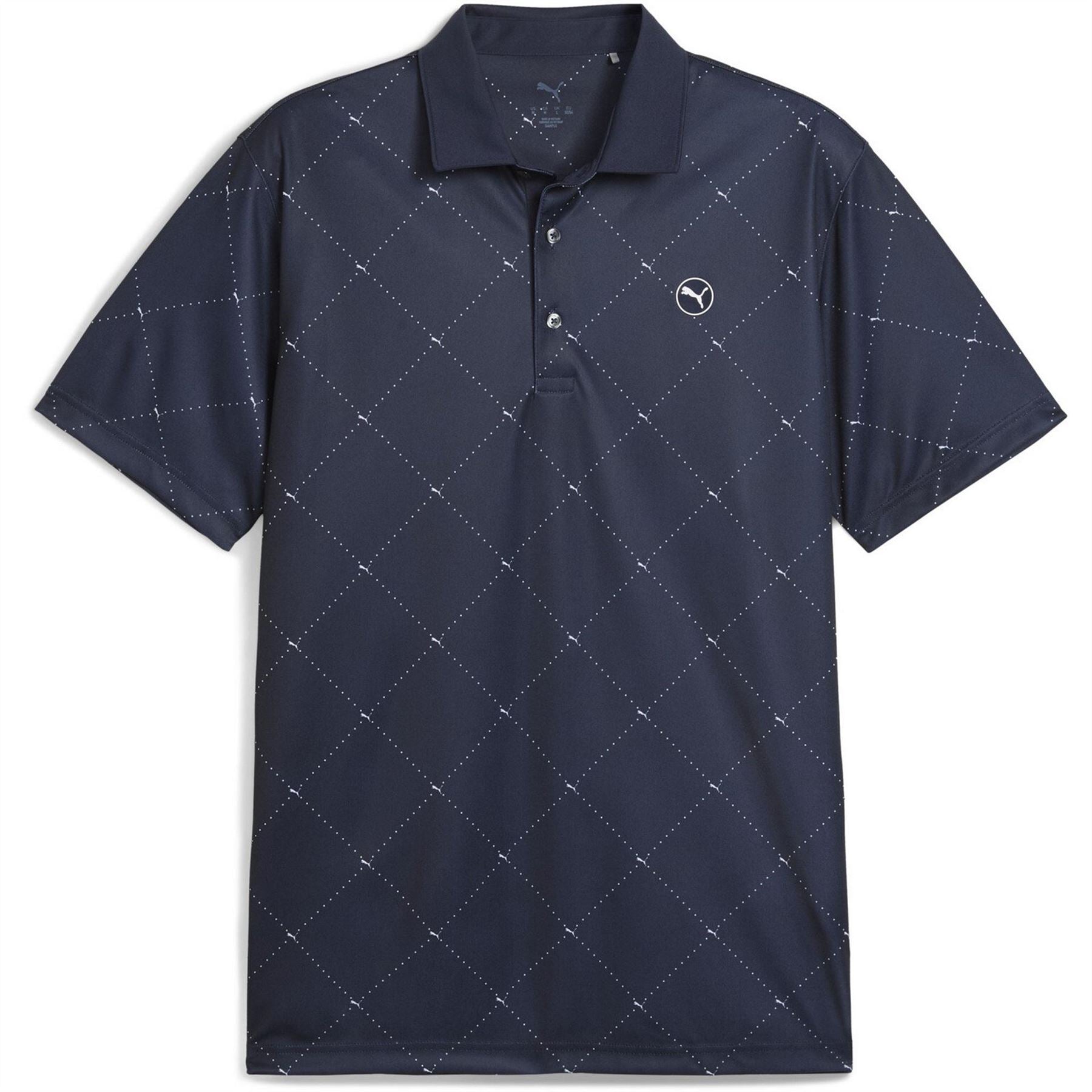 Puma Mens Pure 2.0 Argyle Polo Shirt