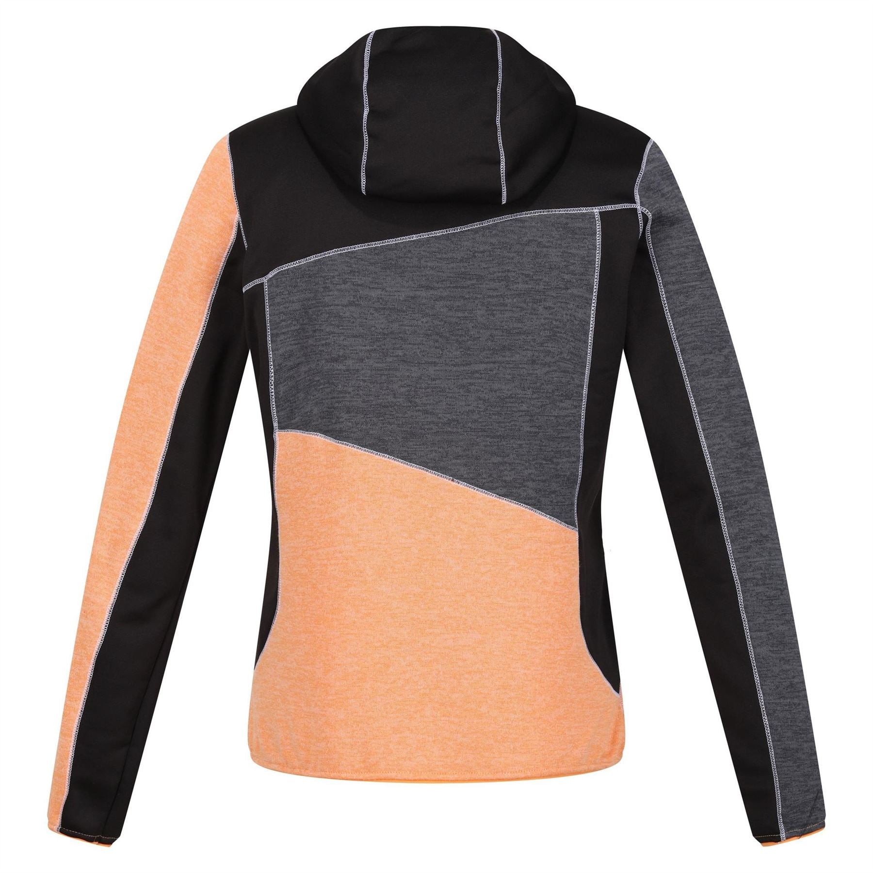 Regatta Walbury Color Block Hooded Ribbed Cuff Fleece Jacket