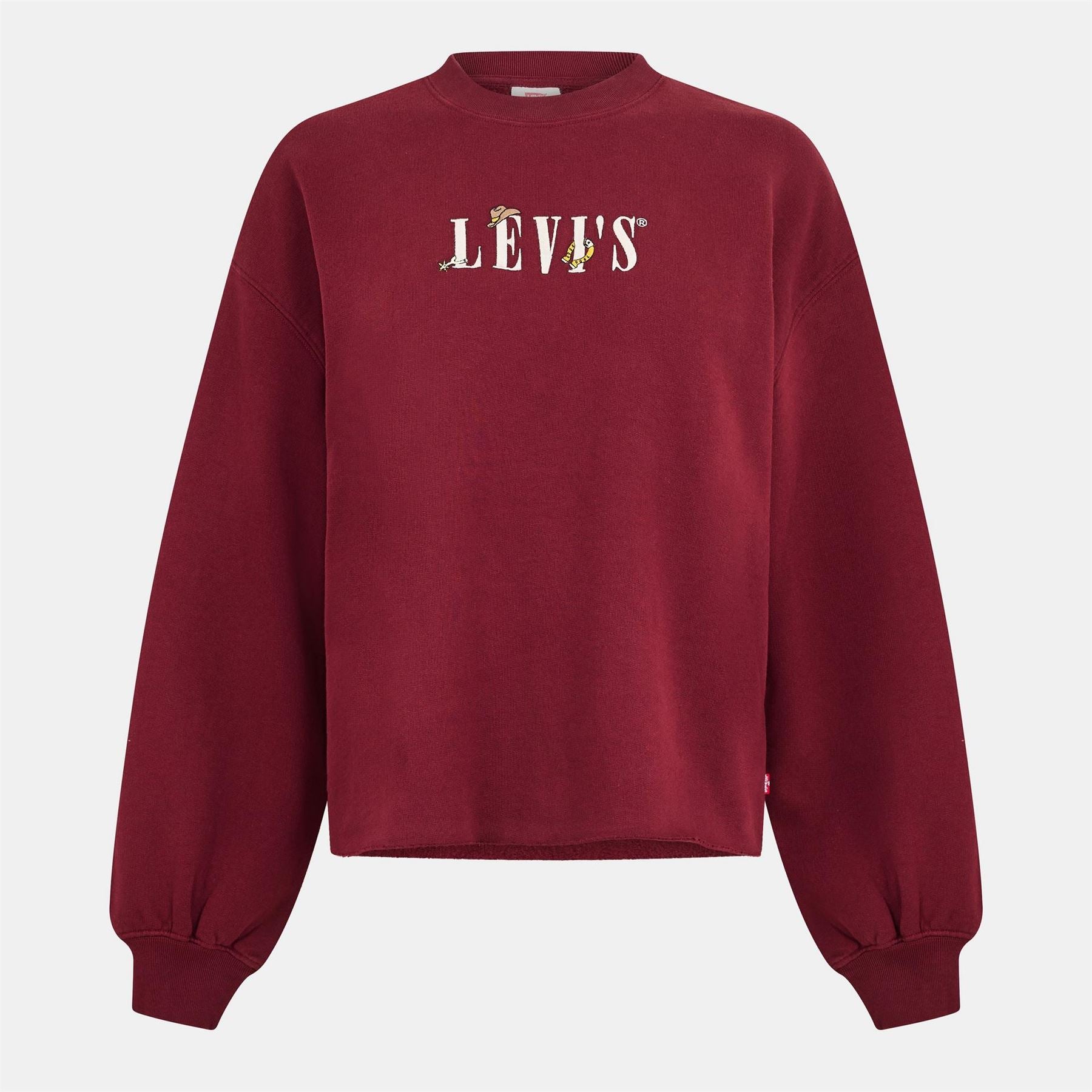 Levis Leo Crew Neck Long Sleeve Drop Shoulder Sweatshirt