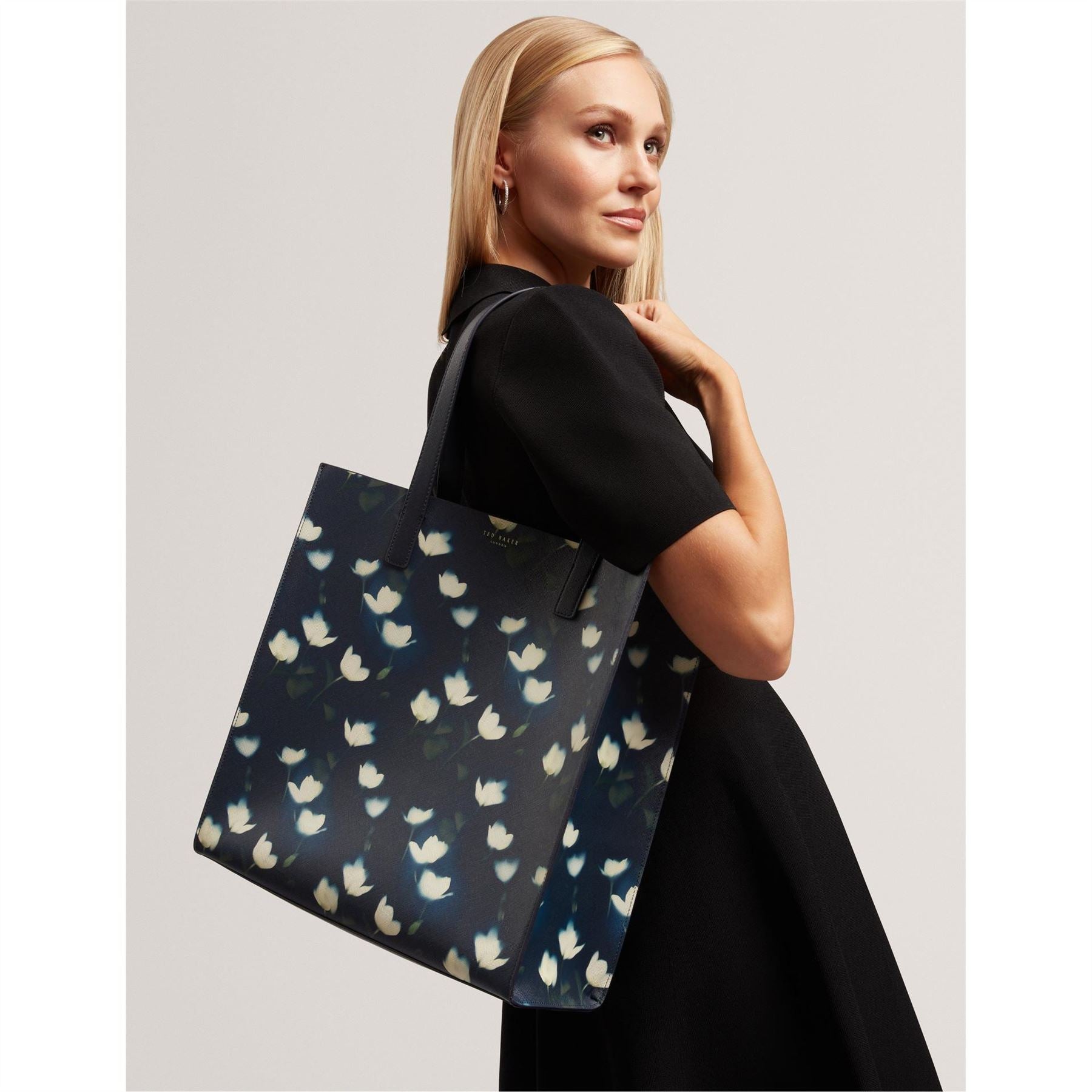 Ted Baker Floral Patterned Tote with Logo