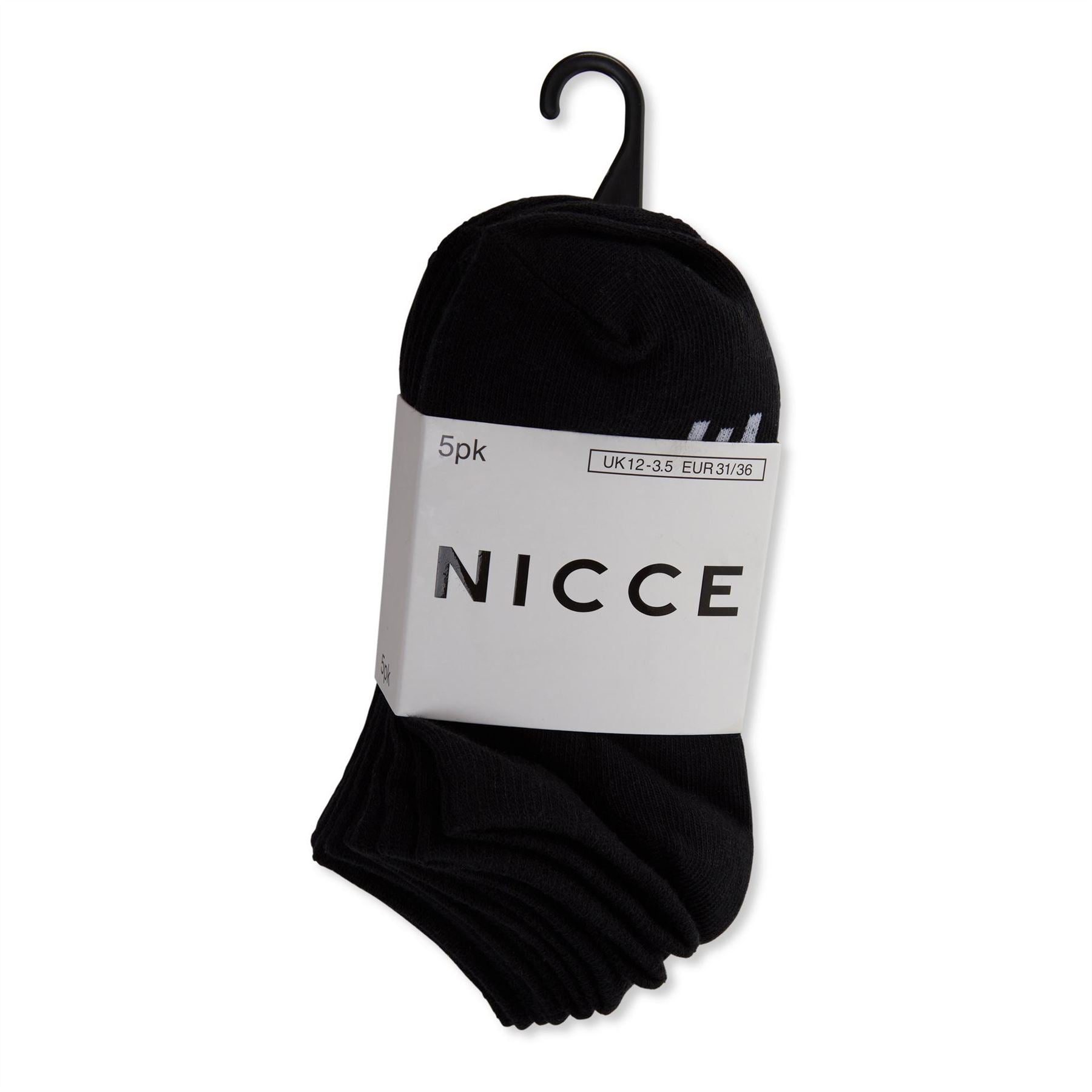 Nicce Welles 5 Pack Junior No Show Socks
