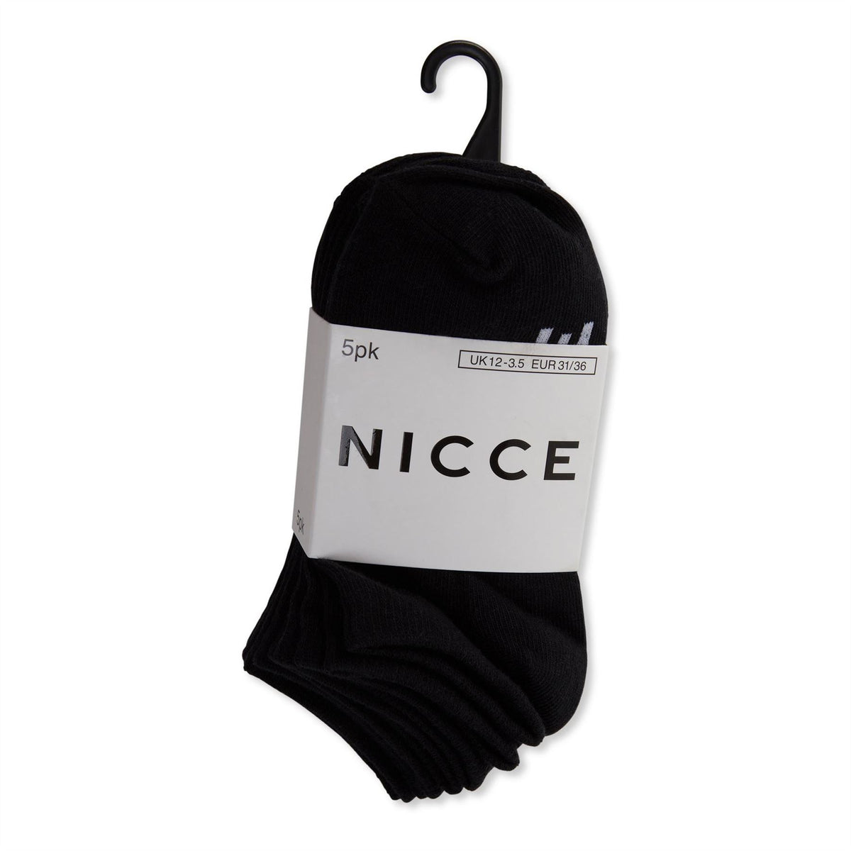 Nicce Welles 5 Pack Junior No Show Socks
