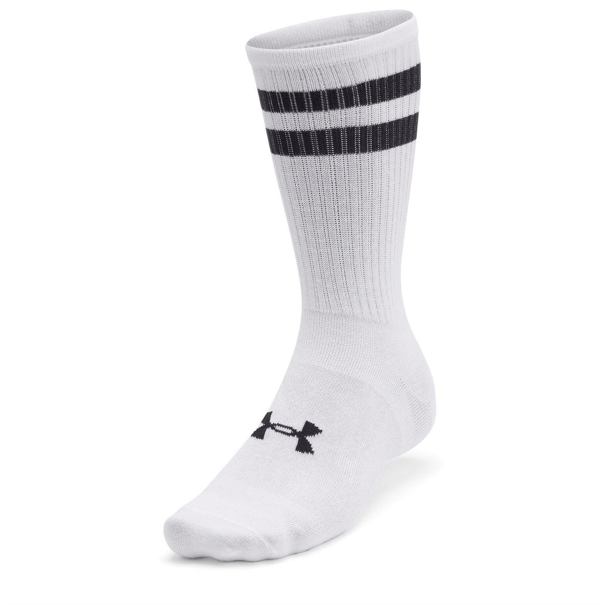 Under Armour 6 Pack Two Stripes Essential Crew Socks