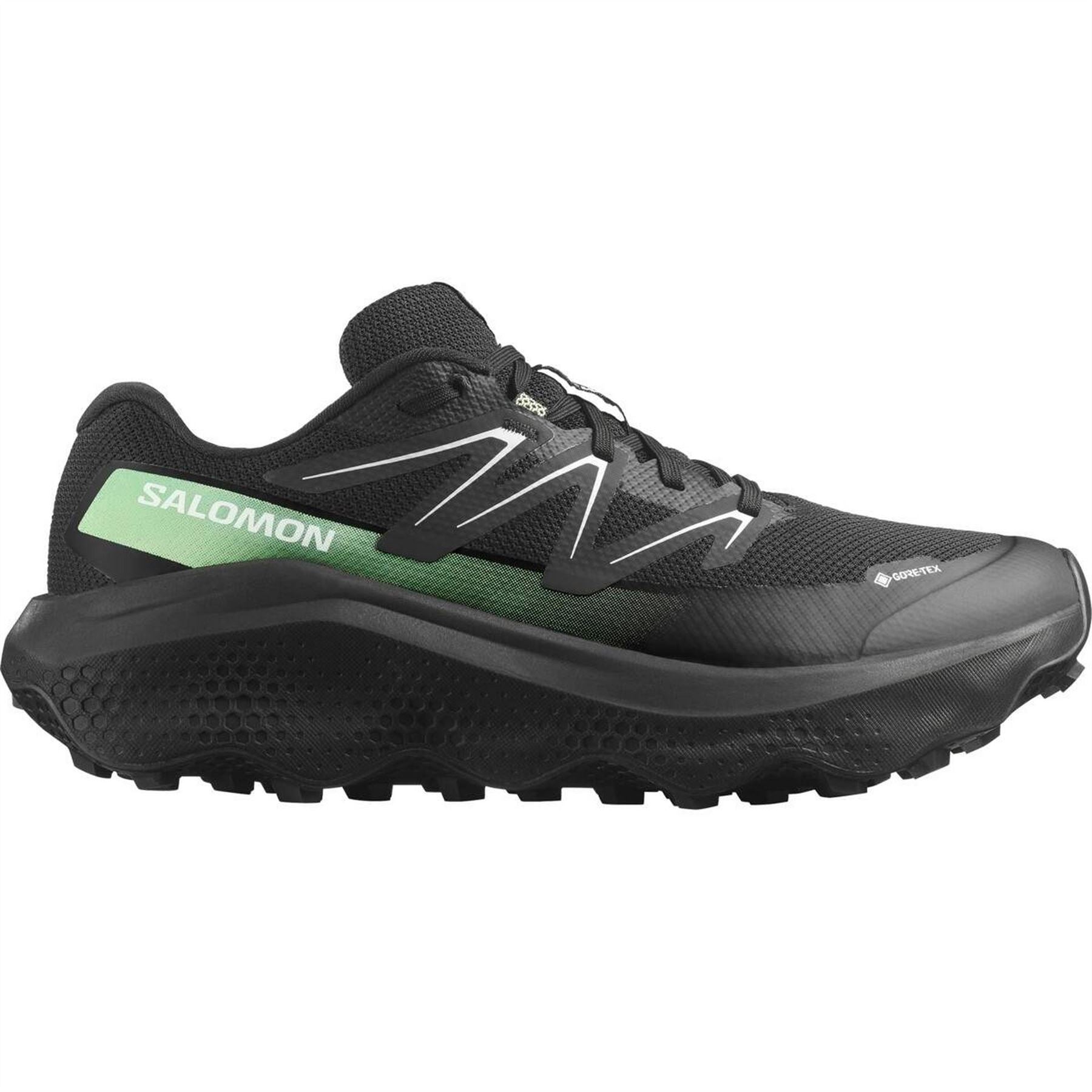Salomon Mens Ultra Flow 2 GorE-Tex Black Black Patin Trail Running