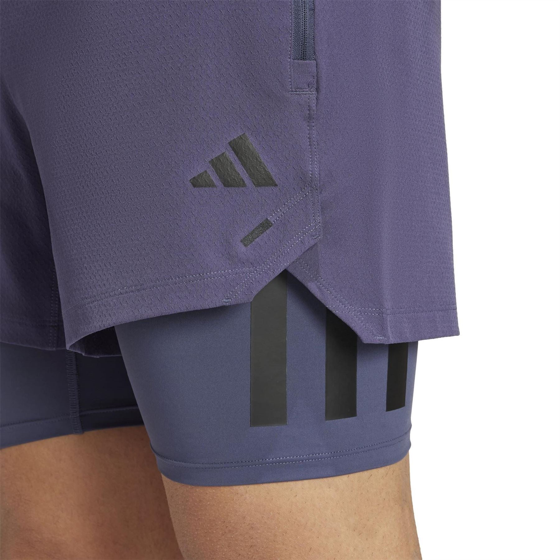 adidas Mens Power Workout Two In One Shorts