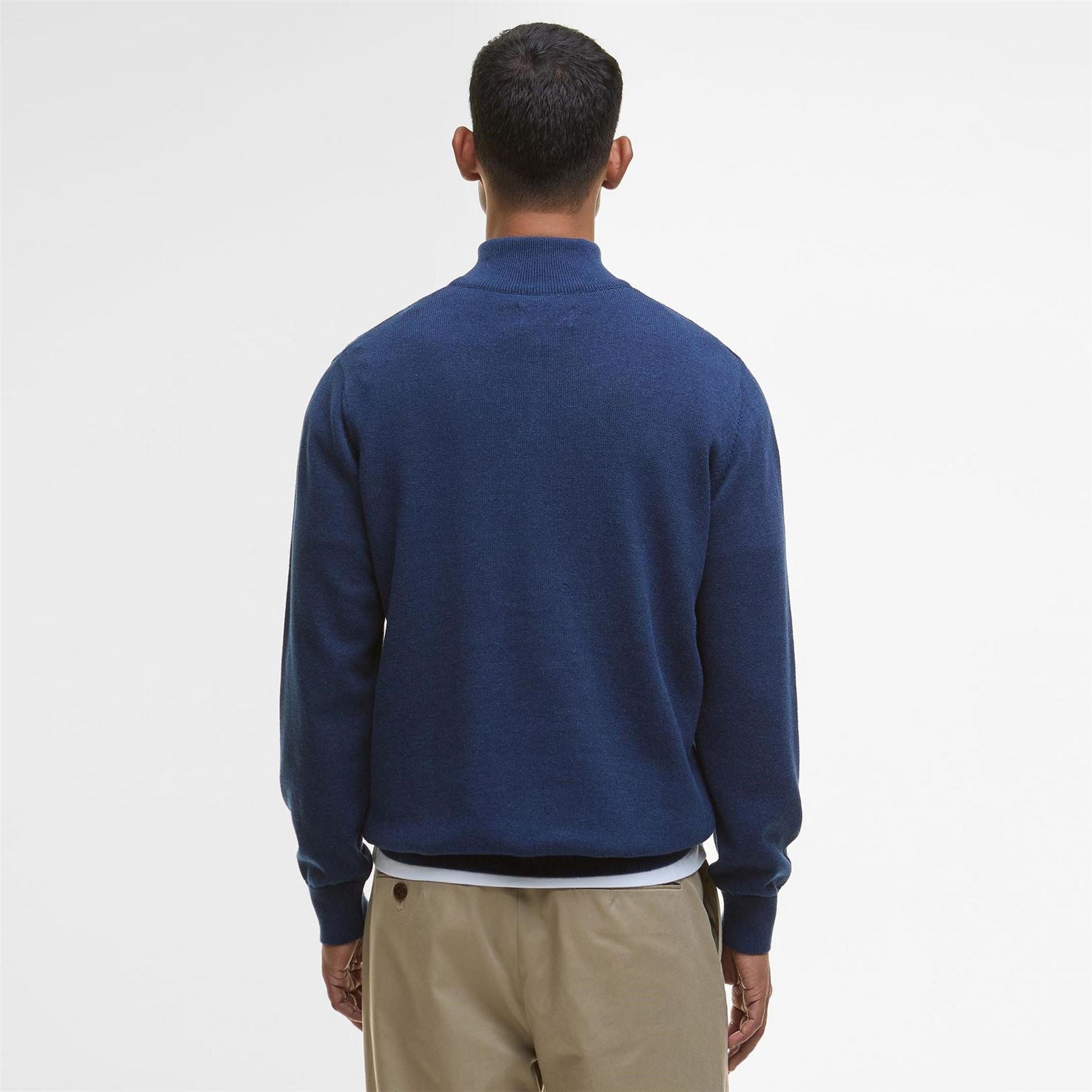 Barbour Half Zip Cotton Knitted Jumper