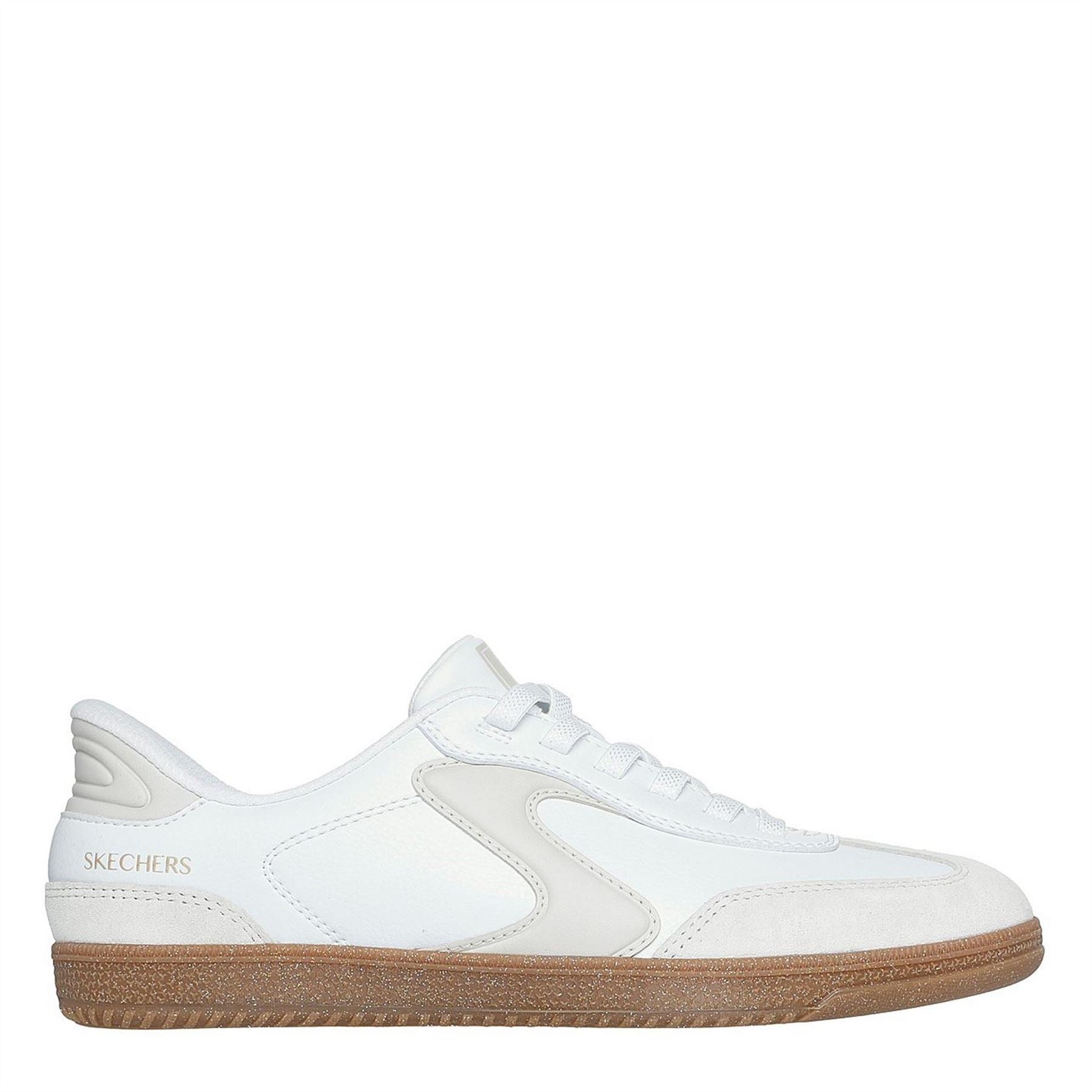 Skechers  And  Suede Overlay Bungee Low Top Trainers Womens