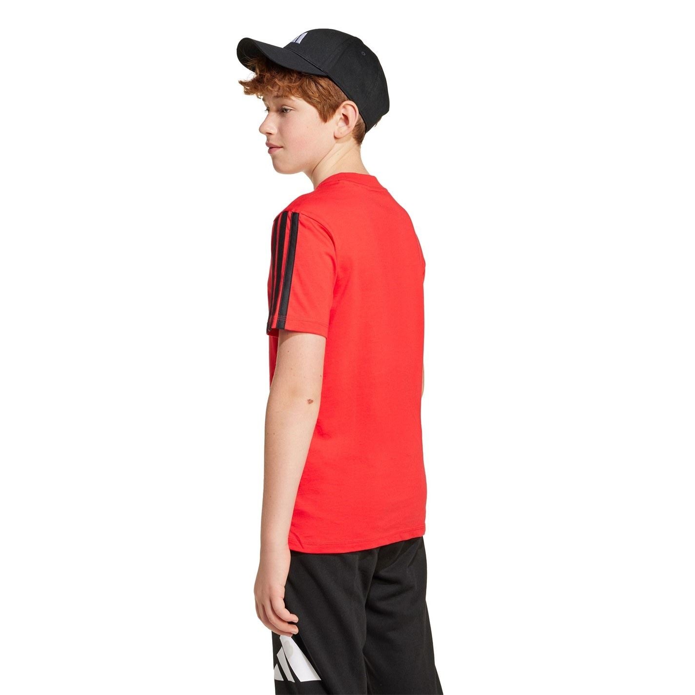 adidas 3 Stripe Essentials T-Shirt Junior