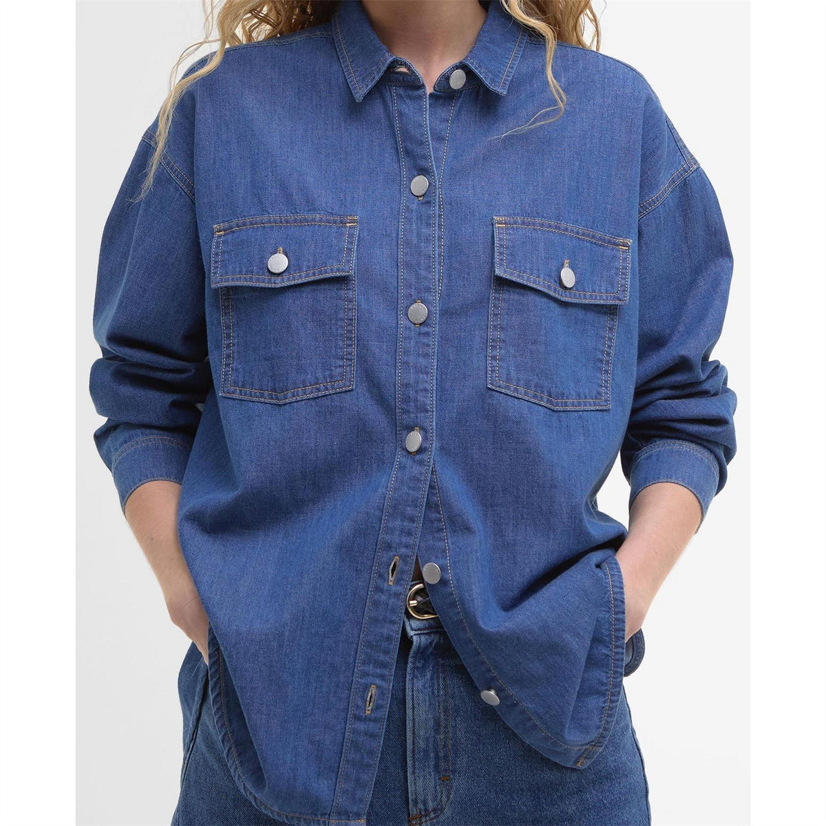 Barbour B.li Woodrow Long Sleeve Denim Shirt