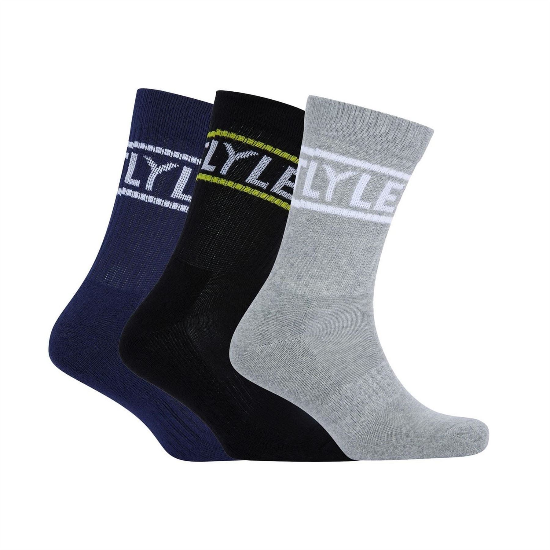 Lyle and Scott Pack Of Logo Sport Socks