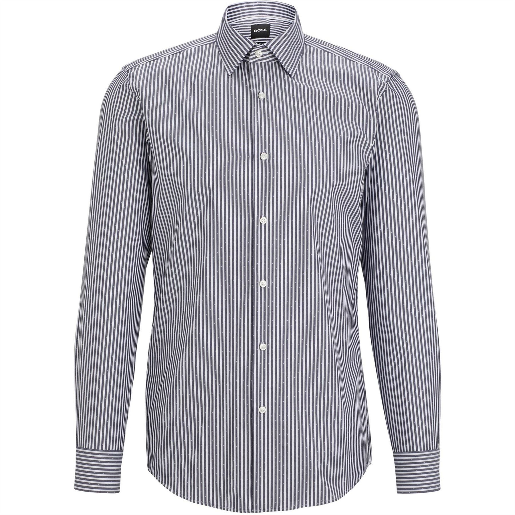 Boss H Hank Kent Long Sleeve Plain Shirt