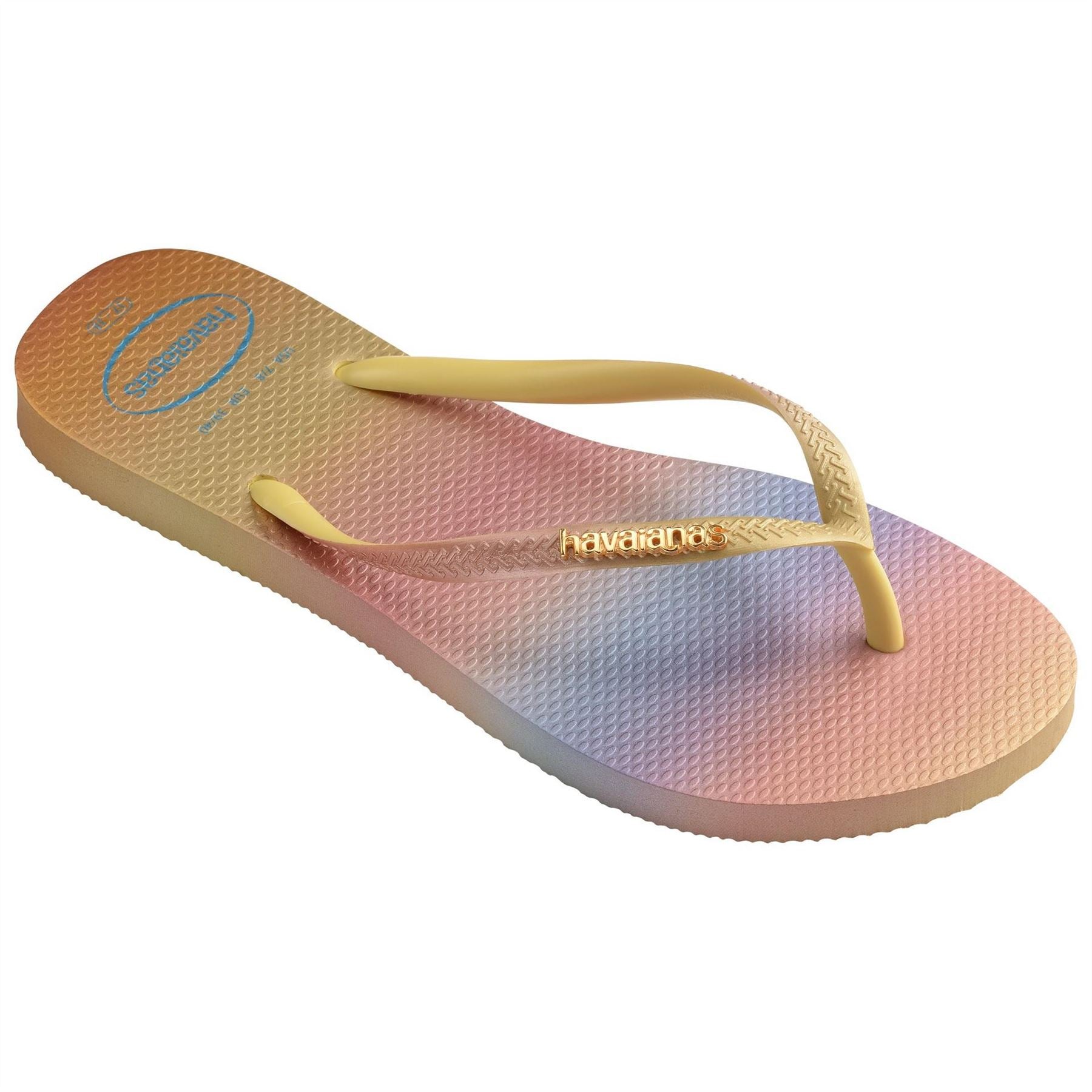 Havaianas Kids Slim Gradient Sunset Yellow Flip Flops