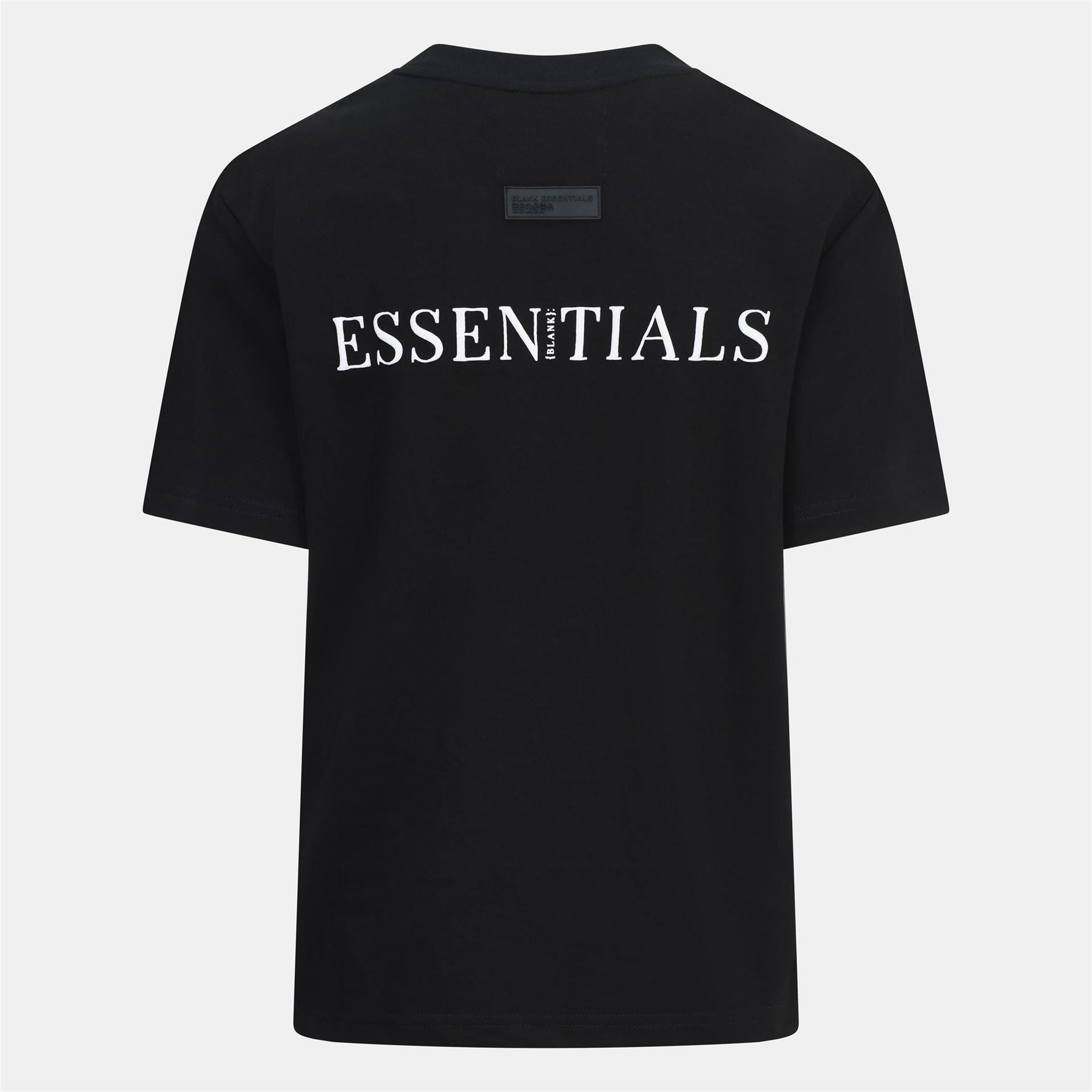 Blank Essentials Embroidered Text Graphic Crew Neck Short Sleeve Boyfriend T-Shirt