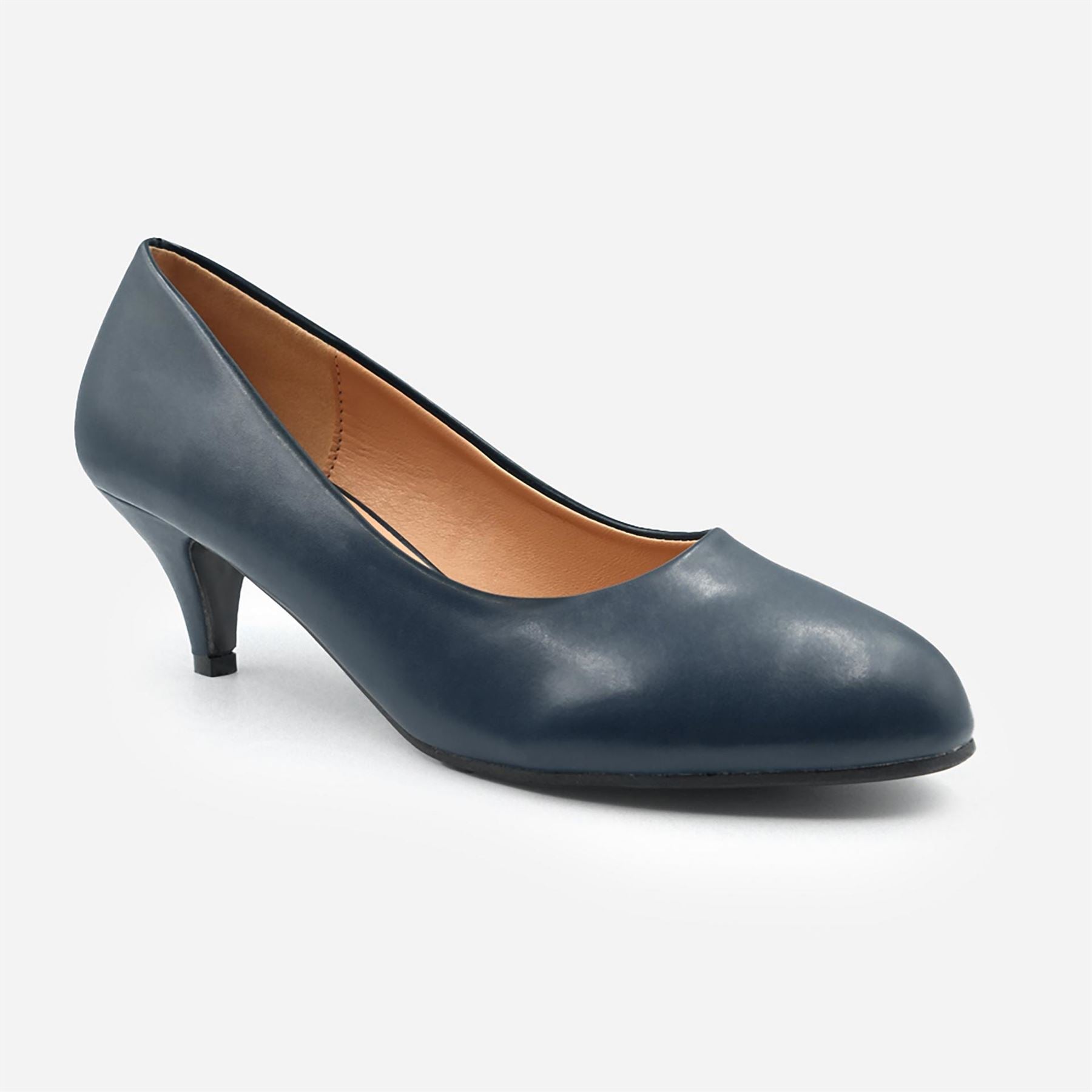 Wheres That From Low Heel Block Court Shoes