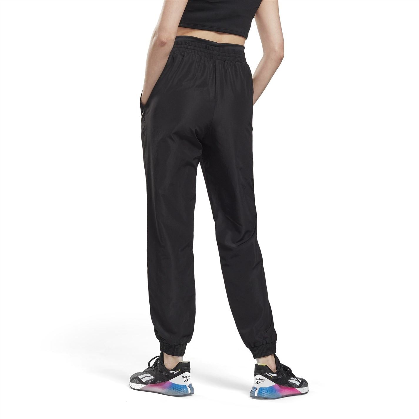 Reebok Womens Workout Ready Woven Joggers Tracksuit Bottom