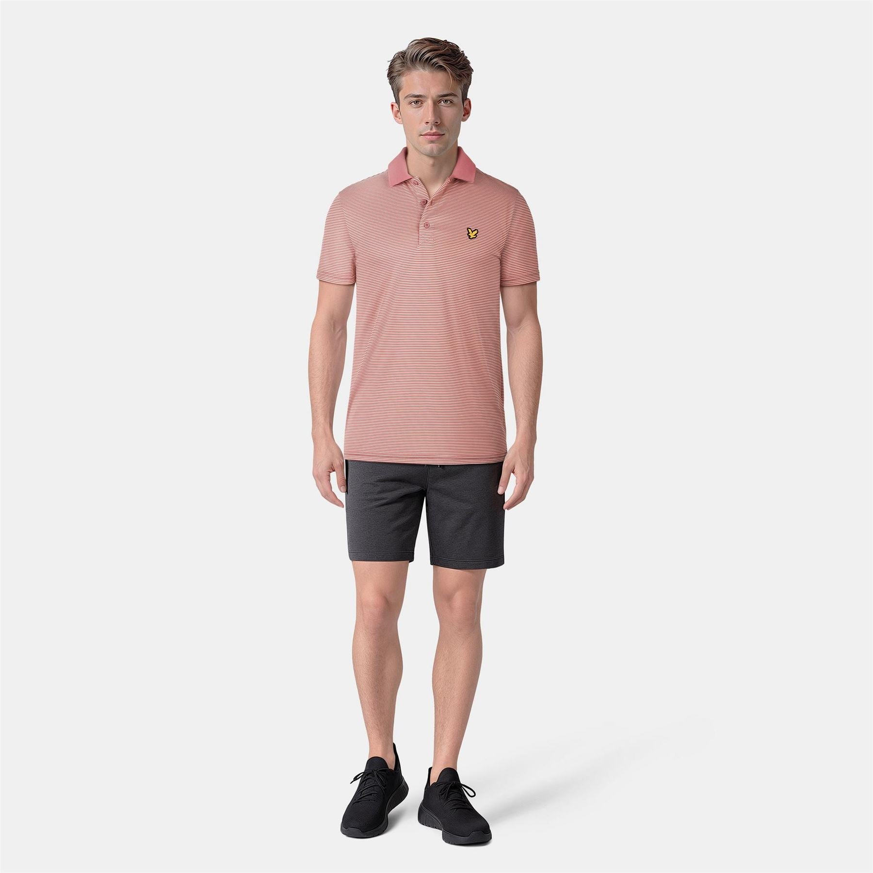 Lyle and Scott Microstripe Polo Shirt