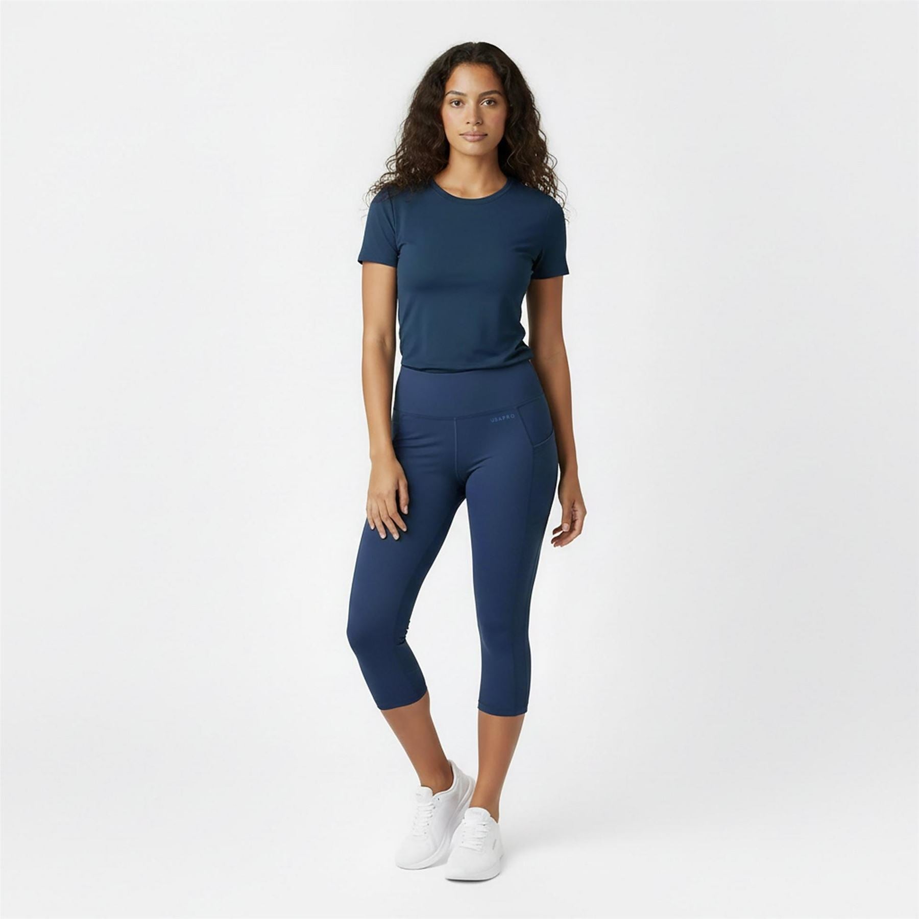 USA Pro Pro High Rise Capri Cropped Leggings Ladies
