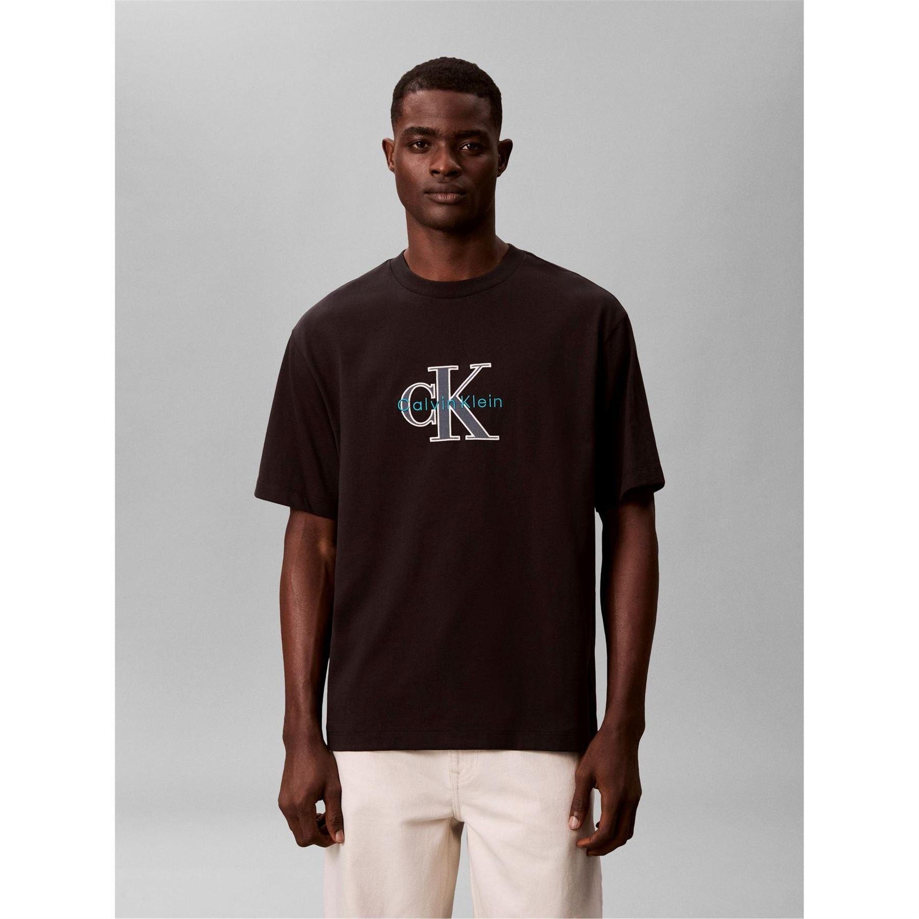 Calvin Klein Jeans Text Graphic Crew Neck Short Sleeve T-Shirt