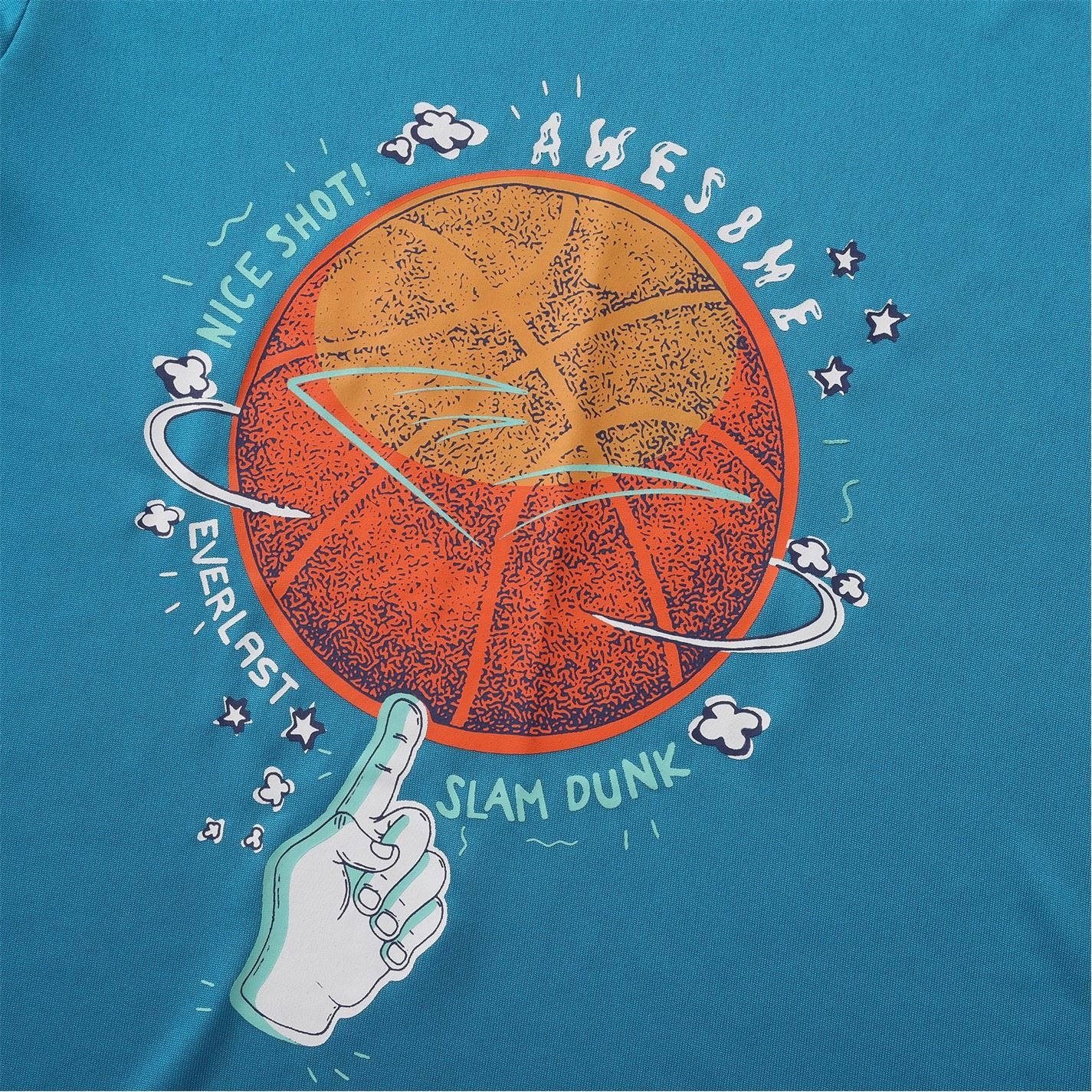 Everlast Basketball Short Sleeve Performance T-Shirts Juniors